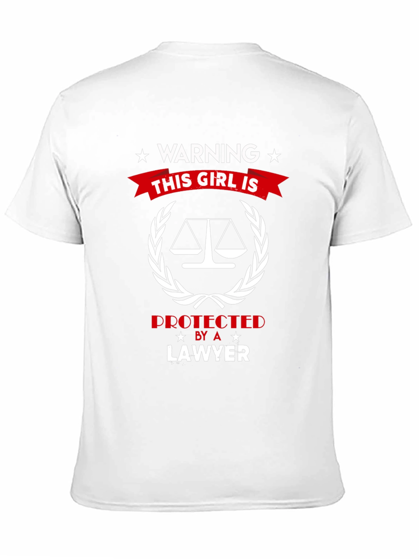 Warning: This Girl is Protected by a Lawyer T-Shirt