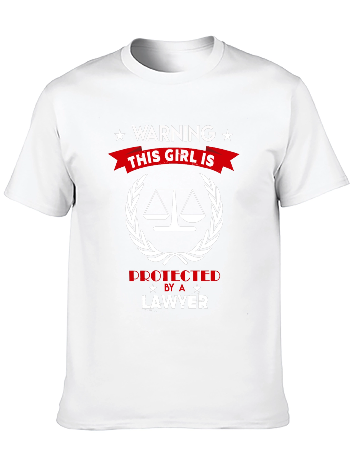 Warning: This Girl is Protected by a Lawyer T-Shirt