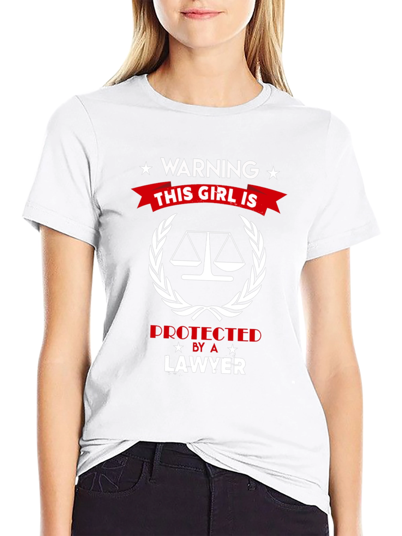 Warning: This Girl is Protected by a Lawyer T-Shirt