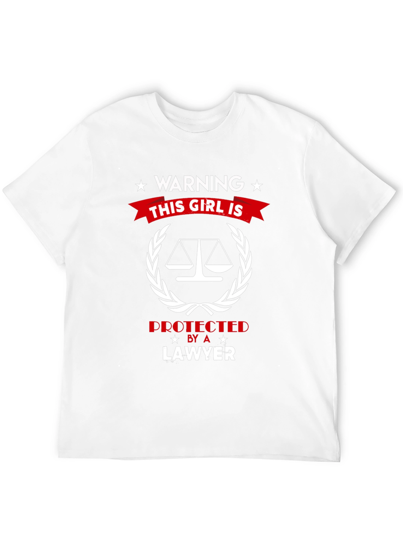 Warning: This Girl is Protected by a Lawyer T-Shirt