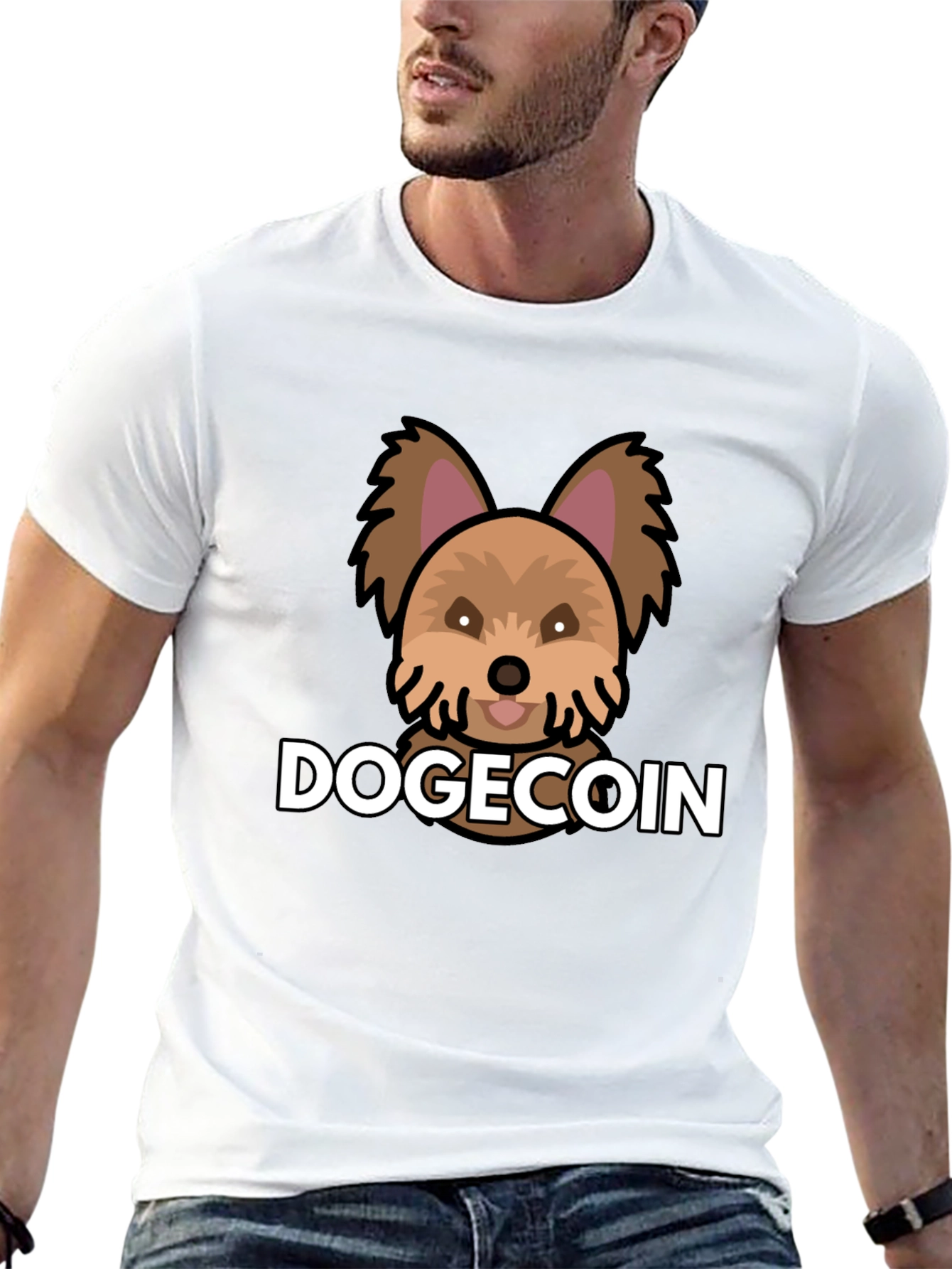 DogeCoin Graphic Tee - Black T-Shirt