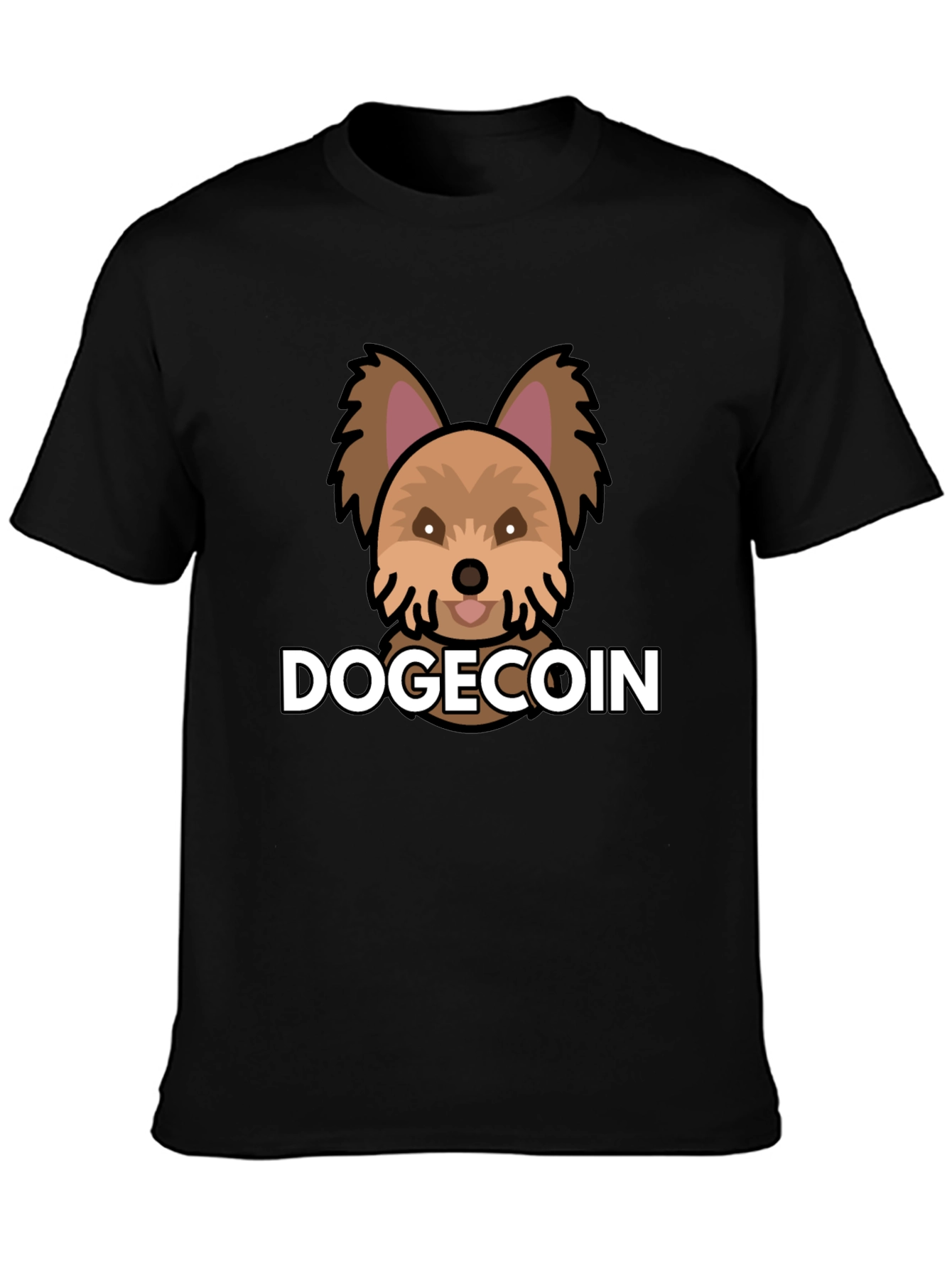 DogeCoin Graphic Tee - Black T-Shirt