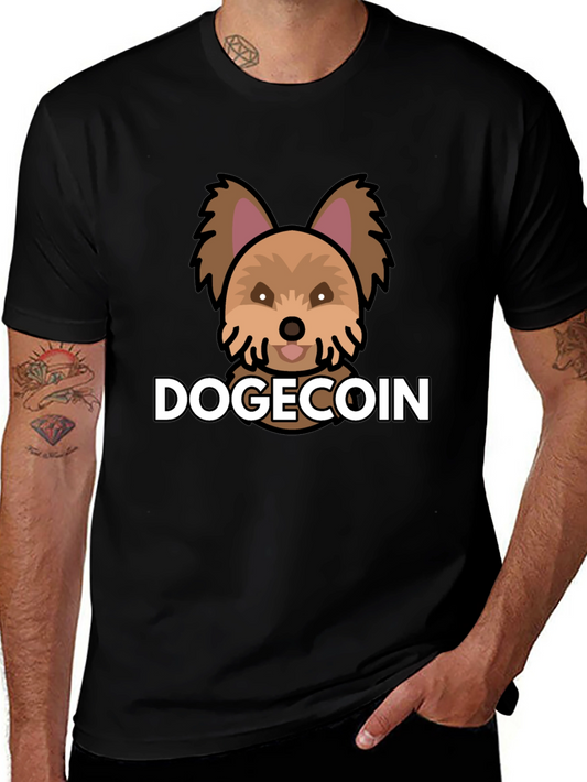DogeCoin Graphic Tee - Black T-Shirt