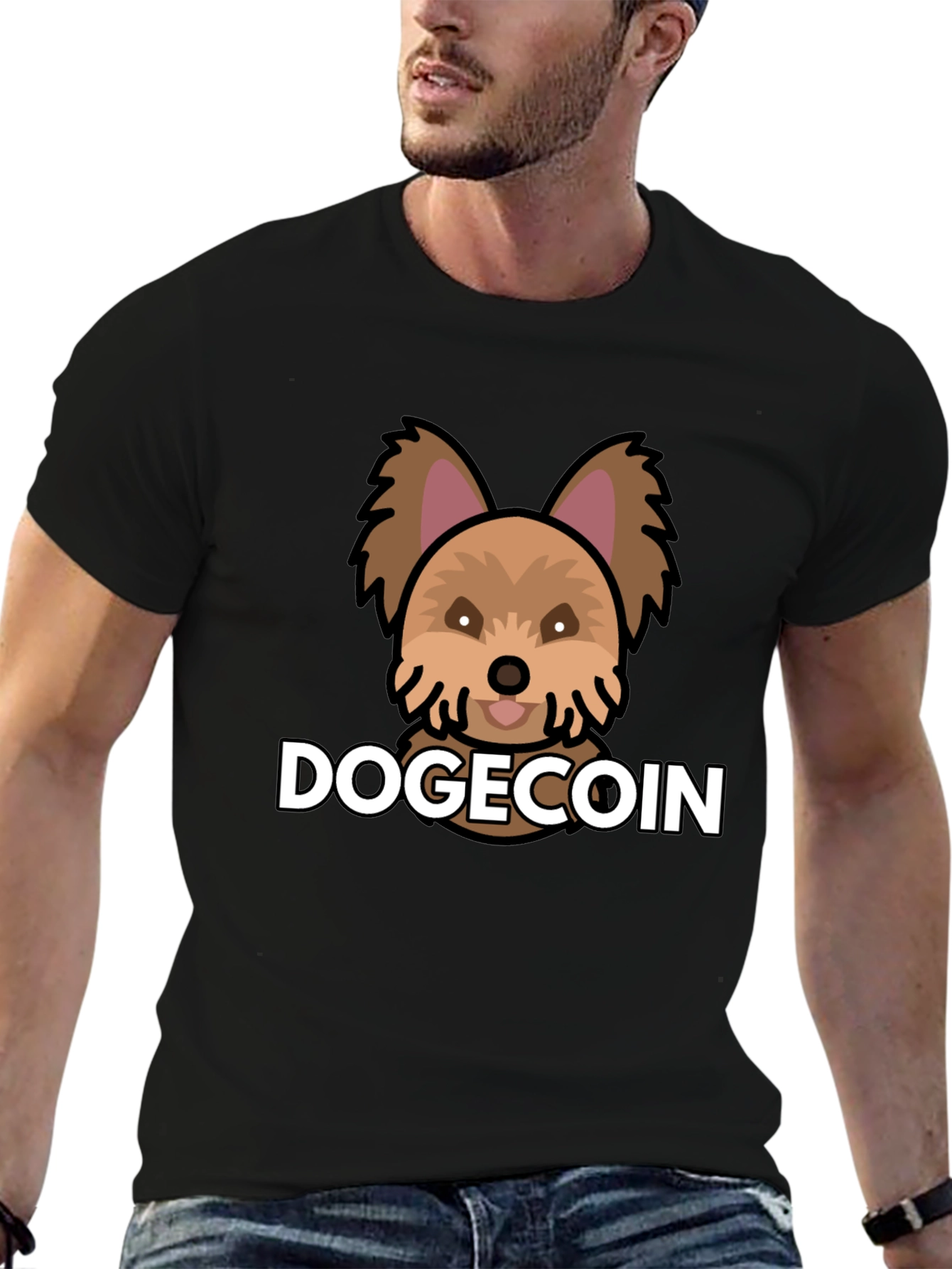 DogeCoin Graphic Tee - Black T-Shirt