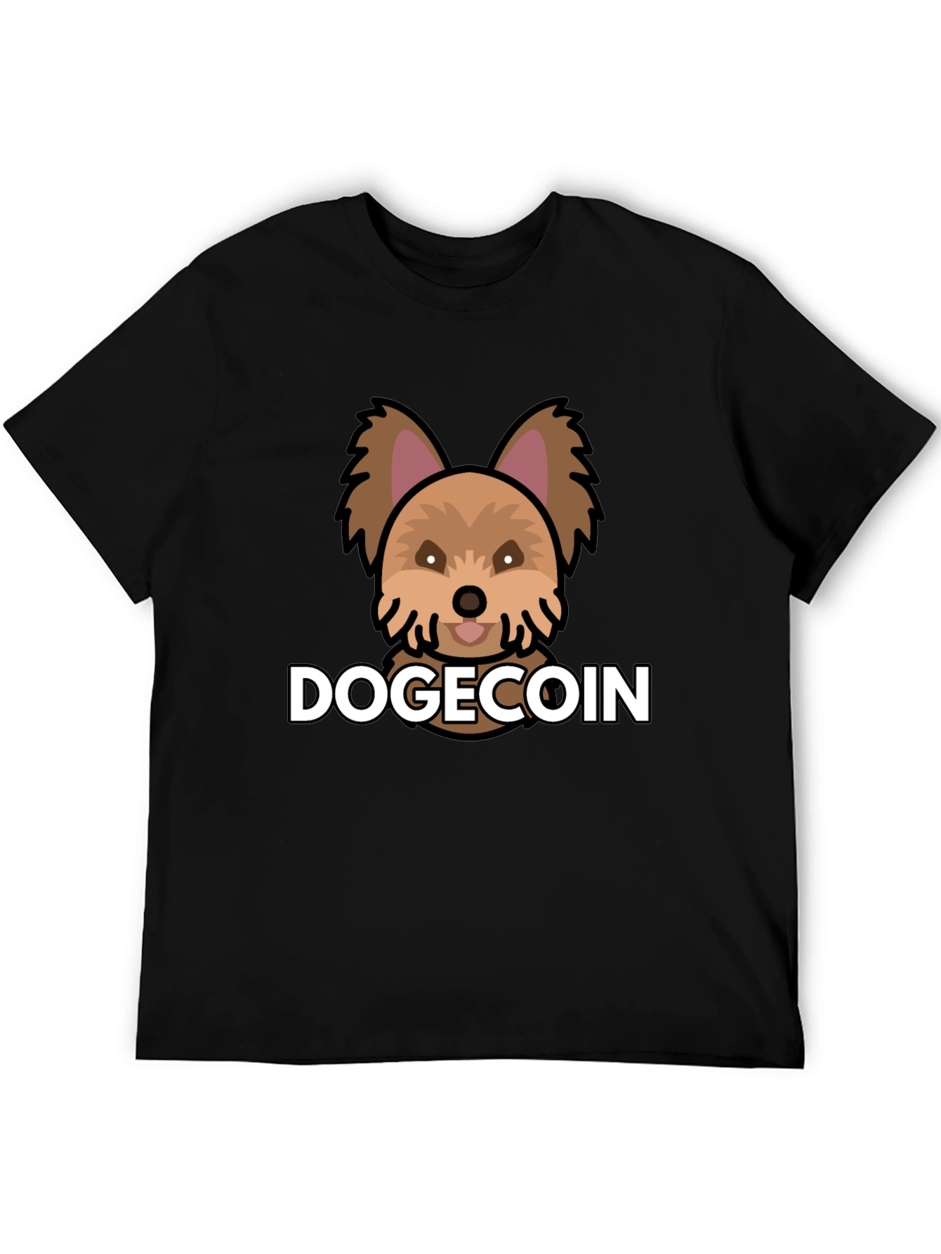 DogeCoin Graphic Tee - Black T-Shirt