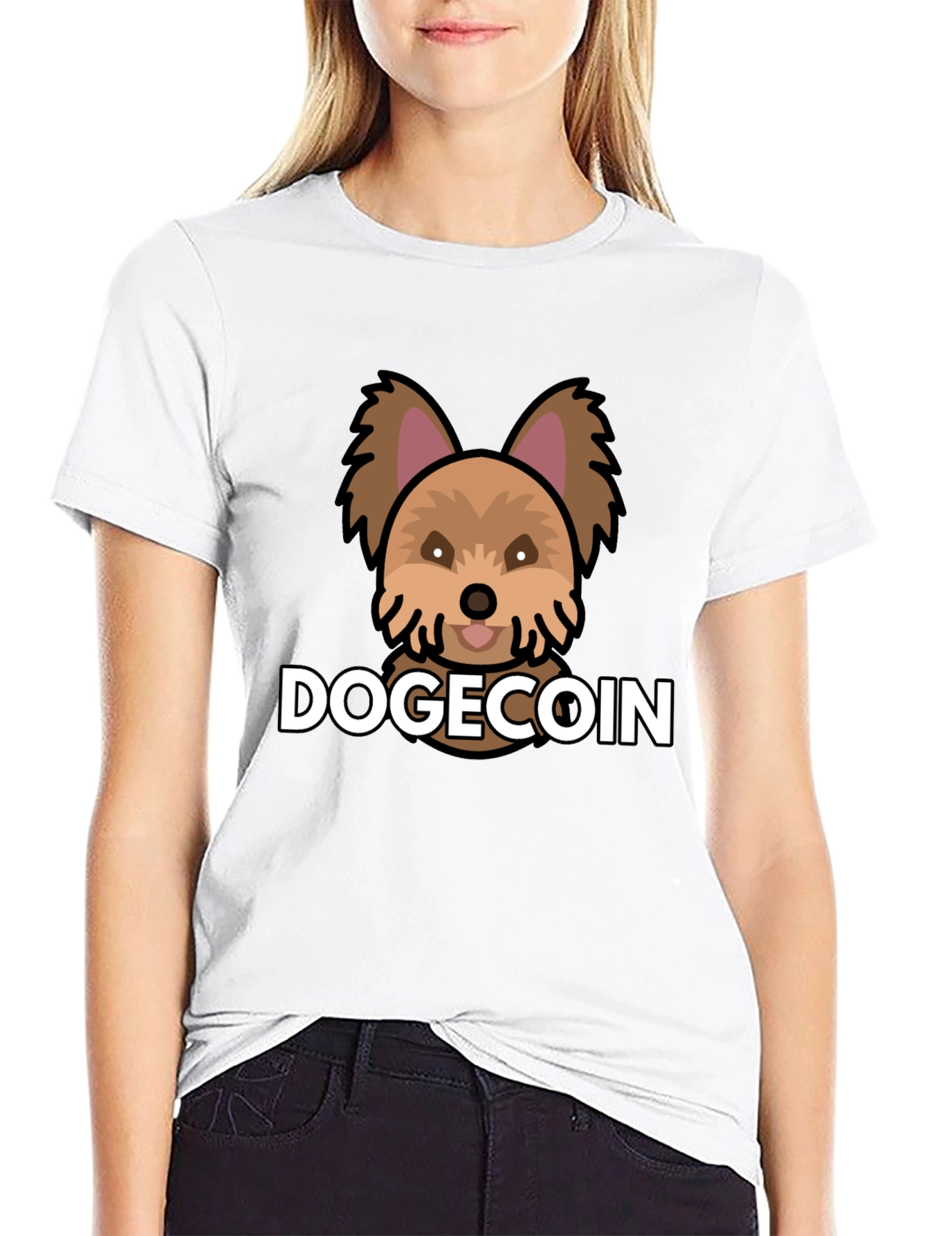 DogeCoin Graphic Tee - Black T-Shirt