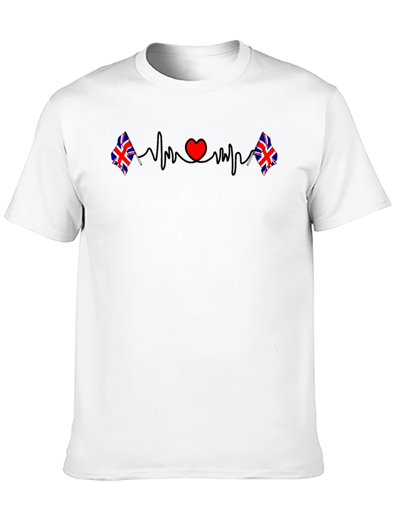 Union Jack Heartbeat T-Shirt - UK Pride