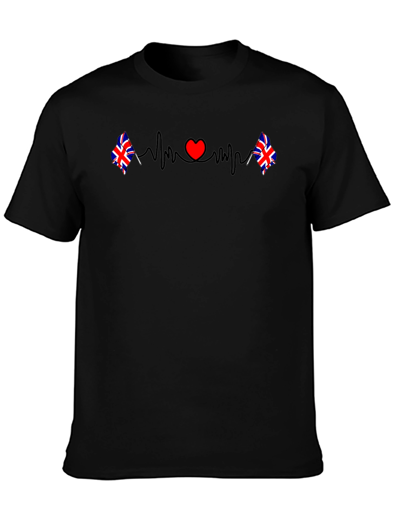 Union Jack Heartbeat T-Shirt - UK Pride