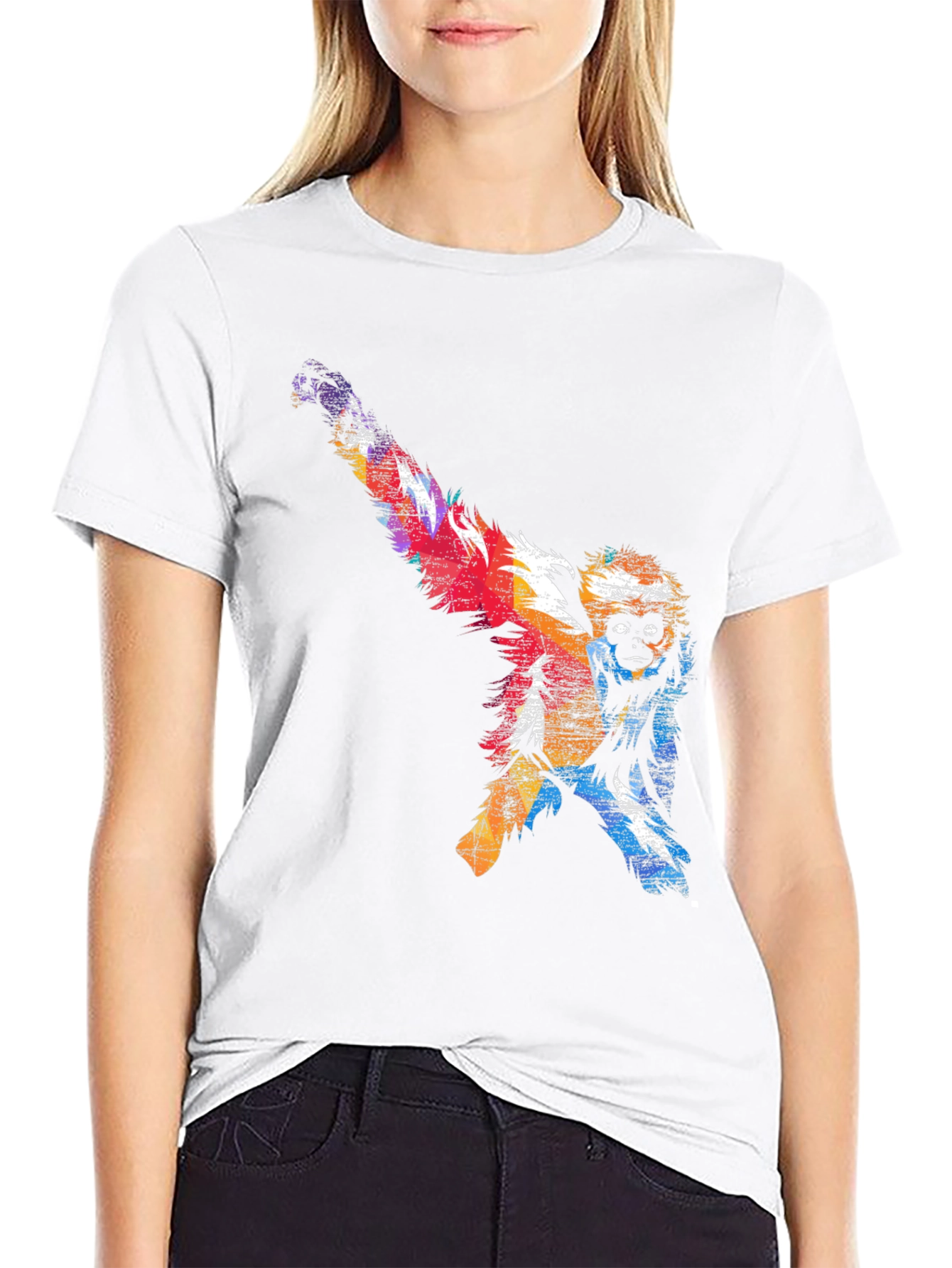Colorful Monkey Graphic Tee