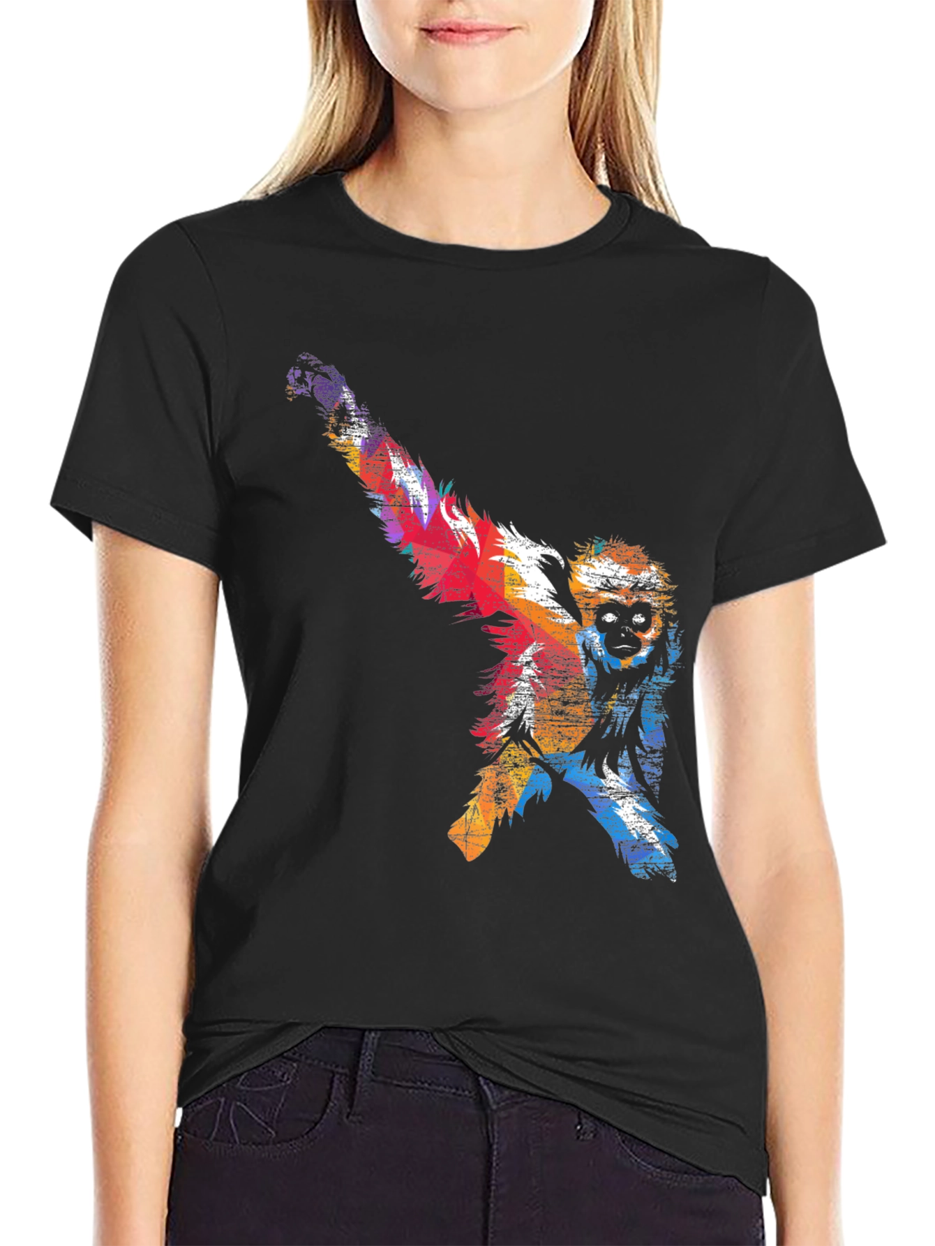 Colorful Monkey Graphic Tee