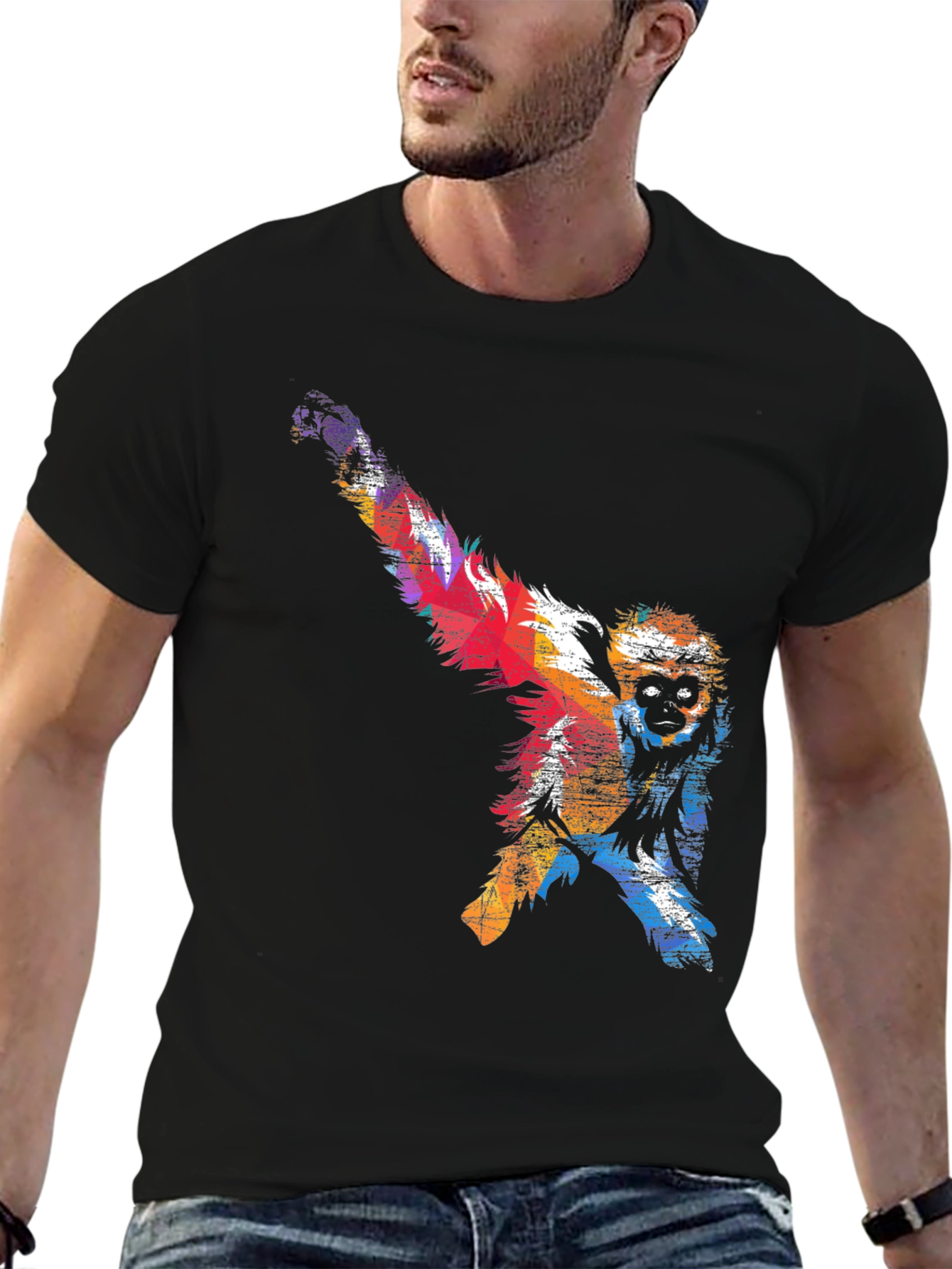Colorful Monkey Graphic Tee