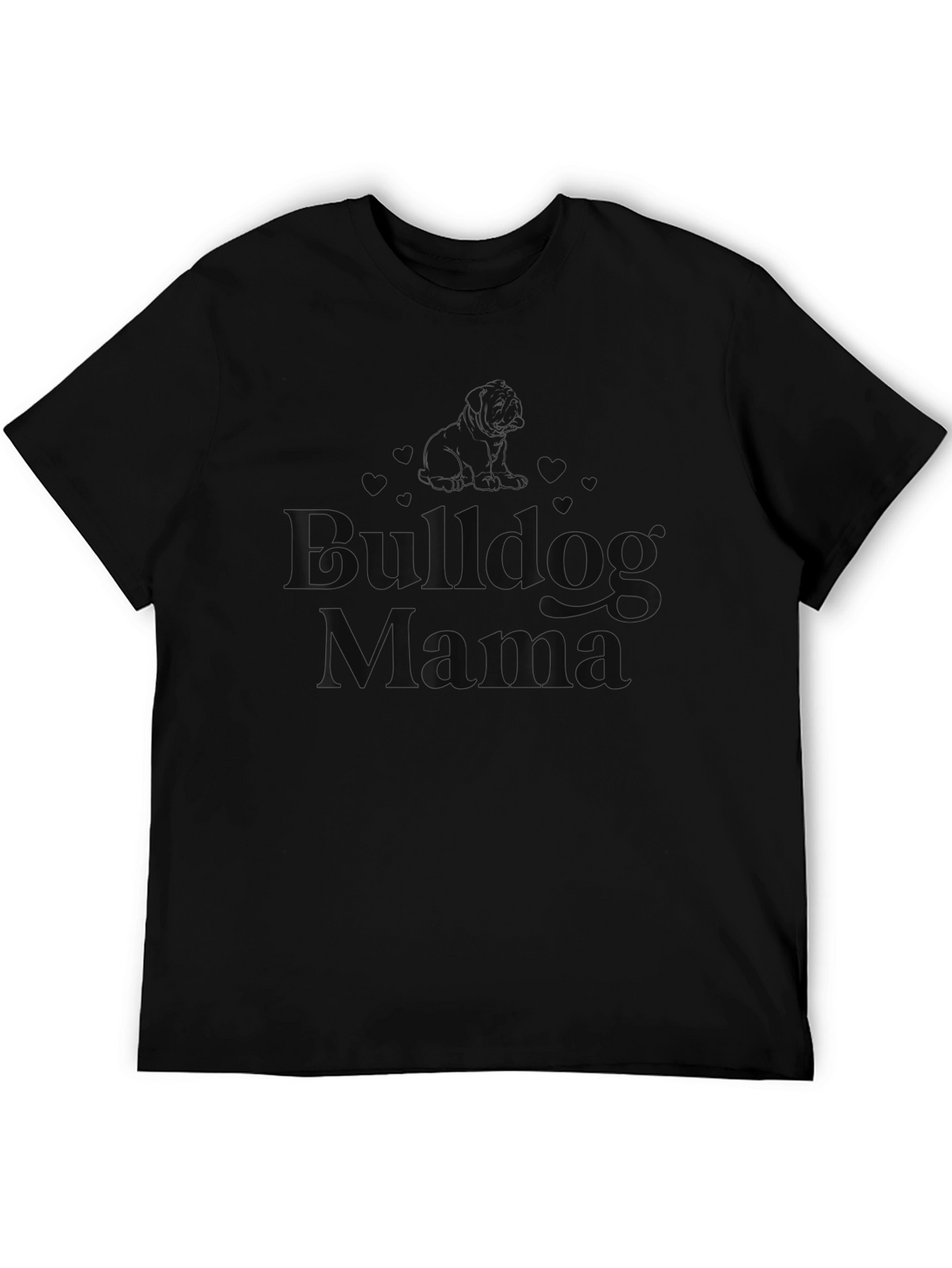 Bulldog Mama Black T-Shirt