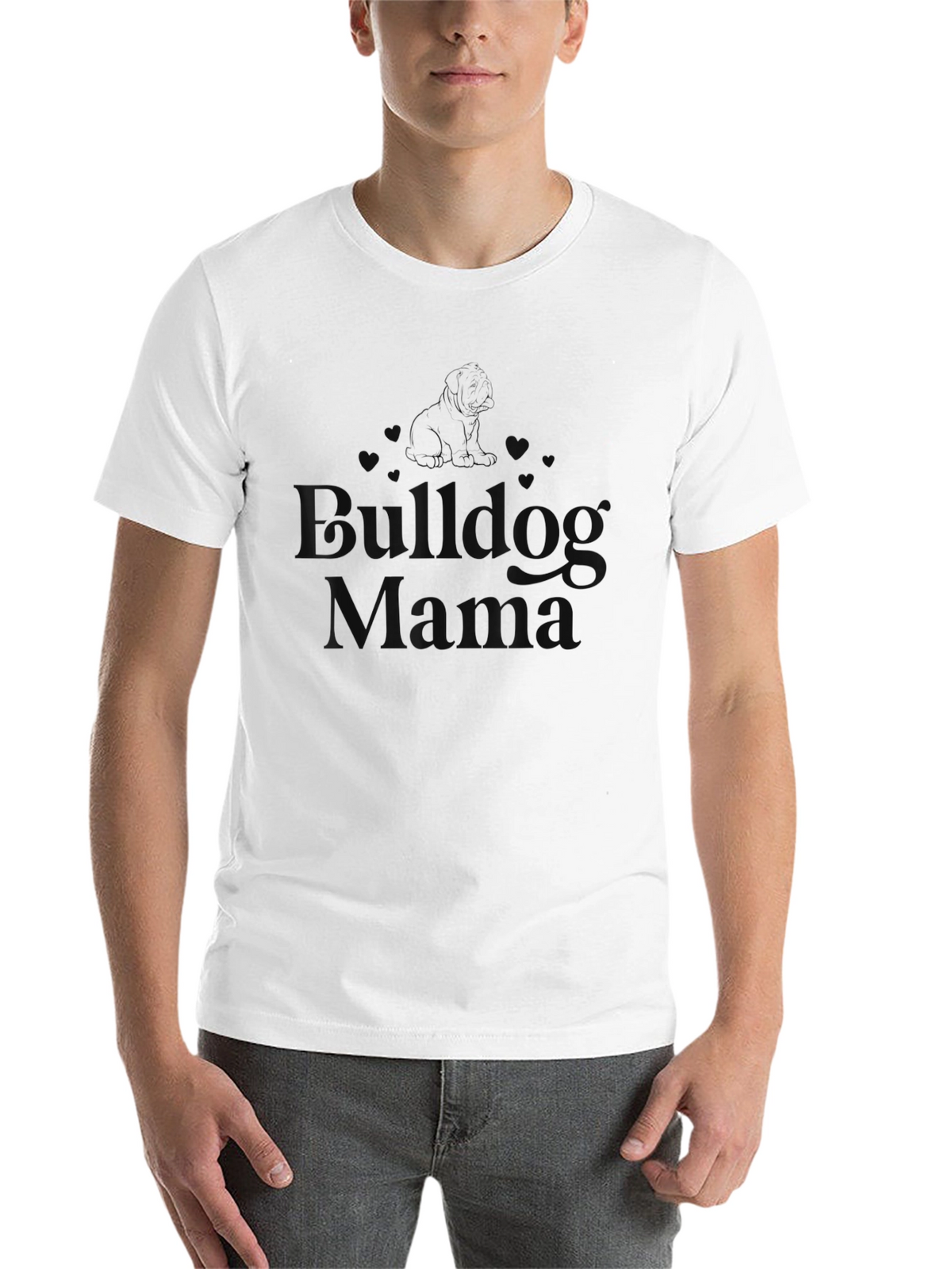 Bulldog Mama Black T-Shirt