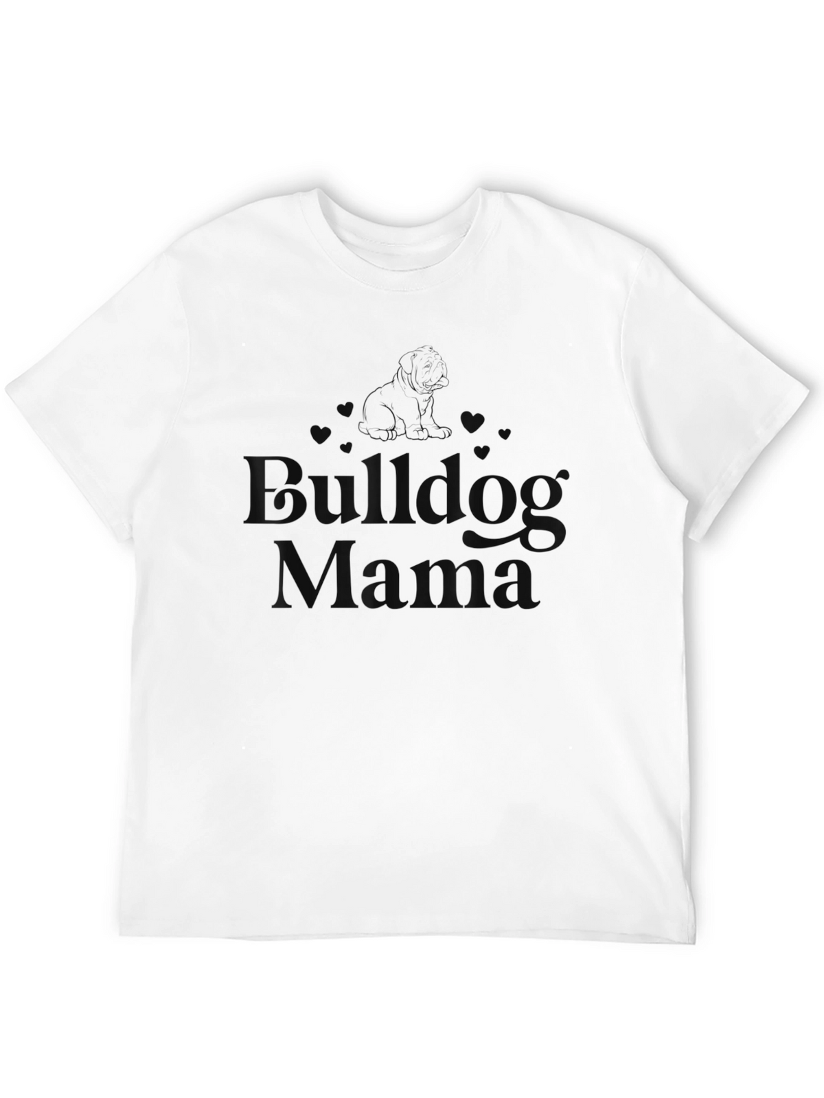 Bulldog Mama Black T-Shirt