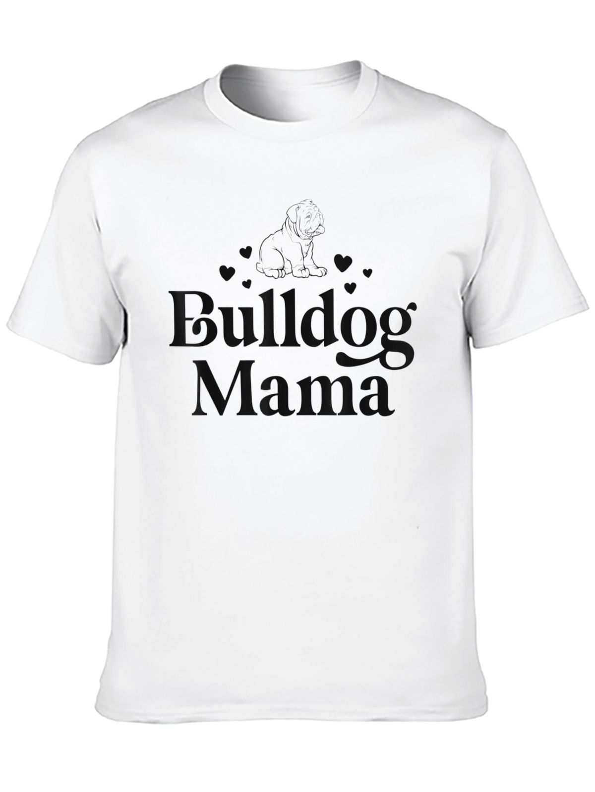 Bulldog Mama Black T-Shirt
