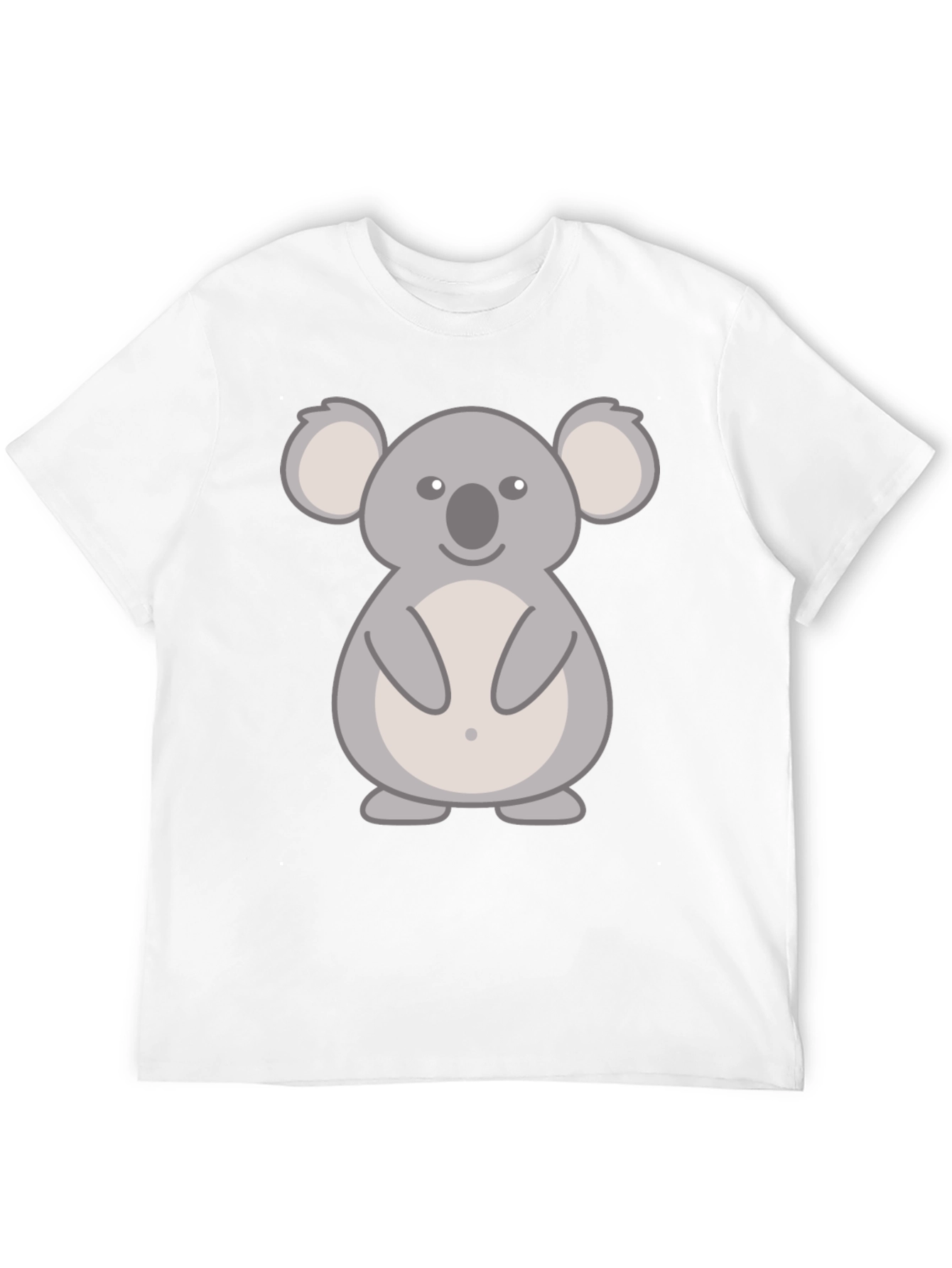 Cute Koala Graphic T-Shirt - Black Cotton Tee