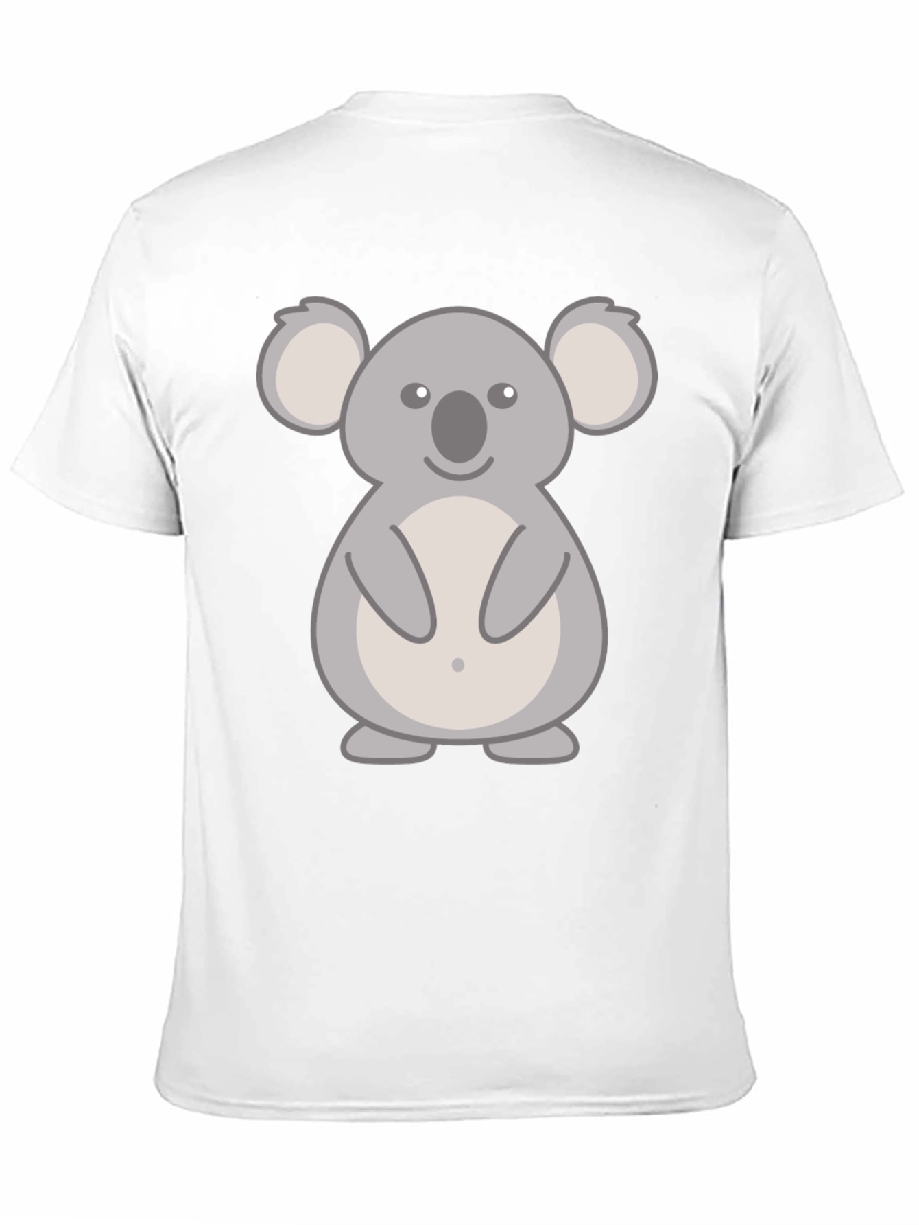 Cute Koala Graphic T-Shirt - Black Cotton Tee