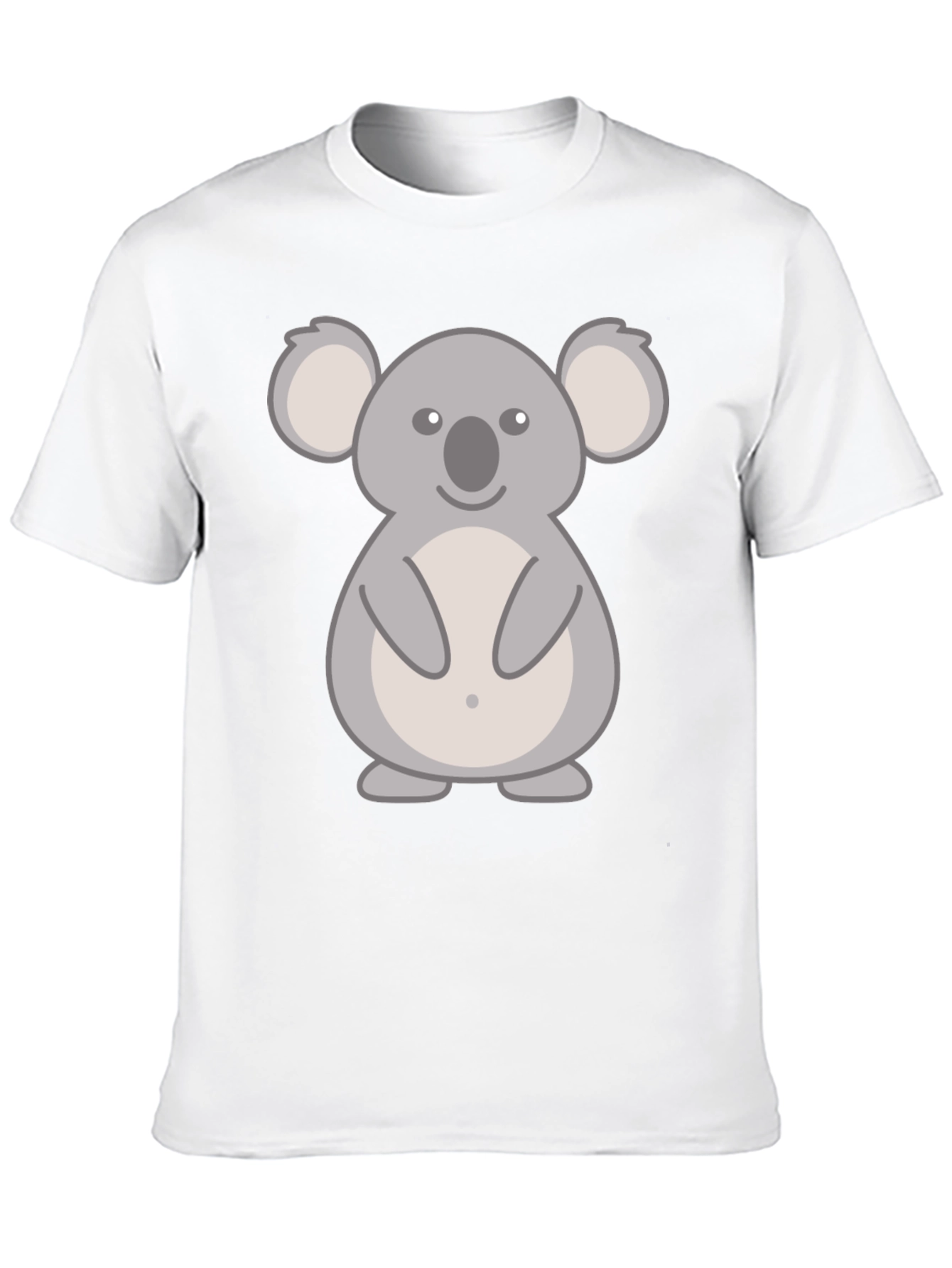 Cute Koala Graphic T-Shirt - Black Cotton Tee