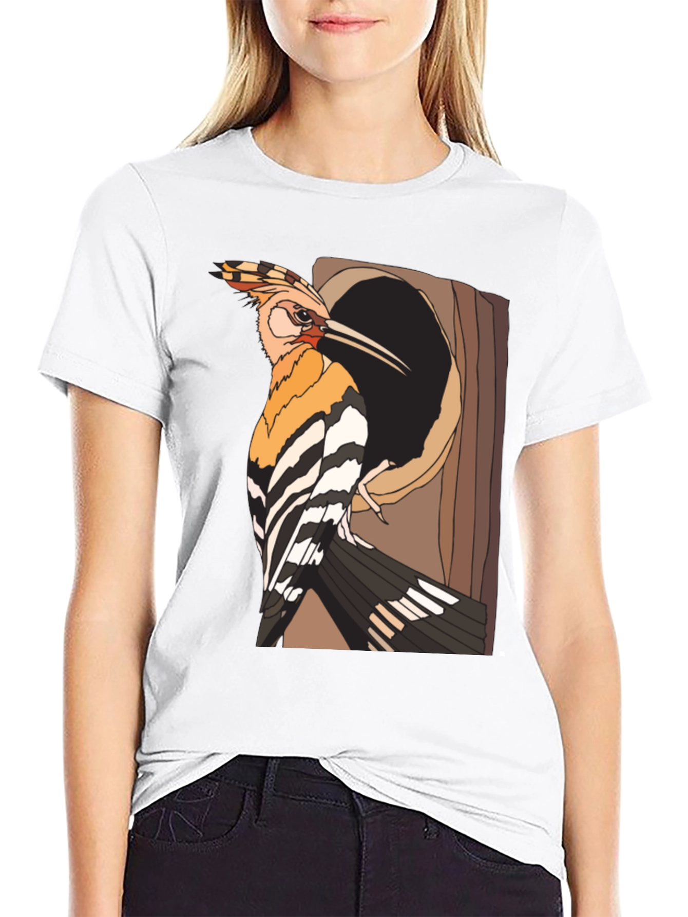 Hoopoe Bird Graphic Tee - Nature Lovers Shirt