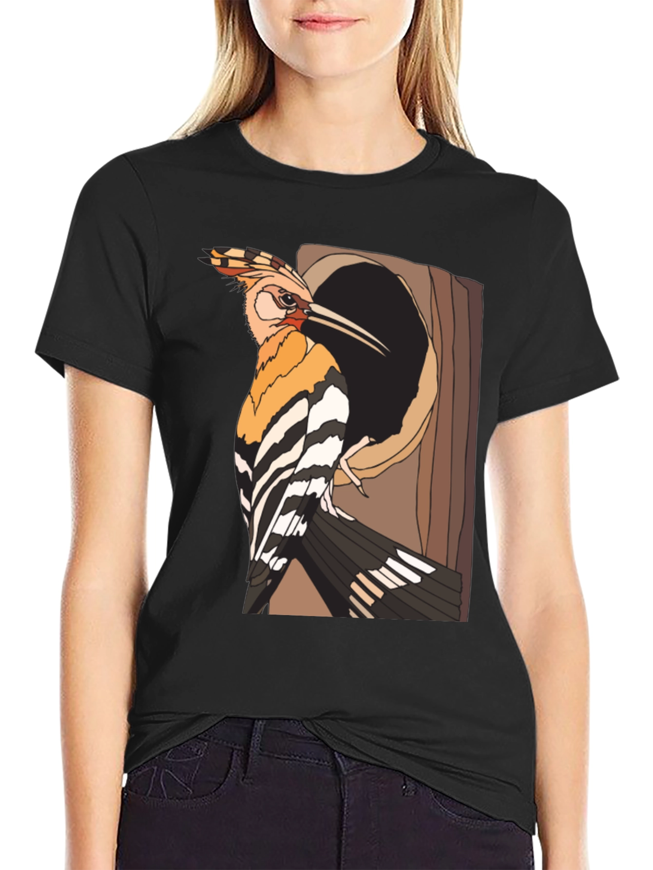Hoopoe Bird Graphic Tee - Nature Lovers Shirt
