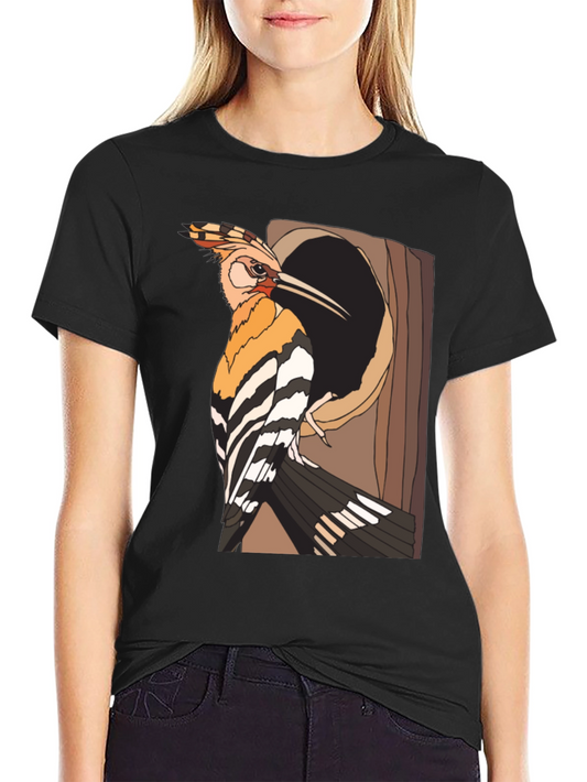 Hoopoe Bird Graphic Tee - Nature Lovers Shirt