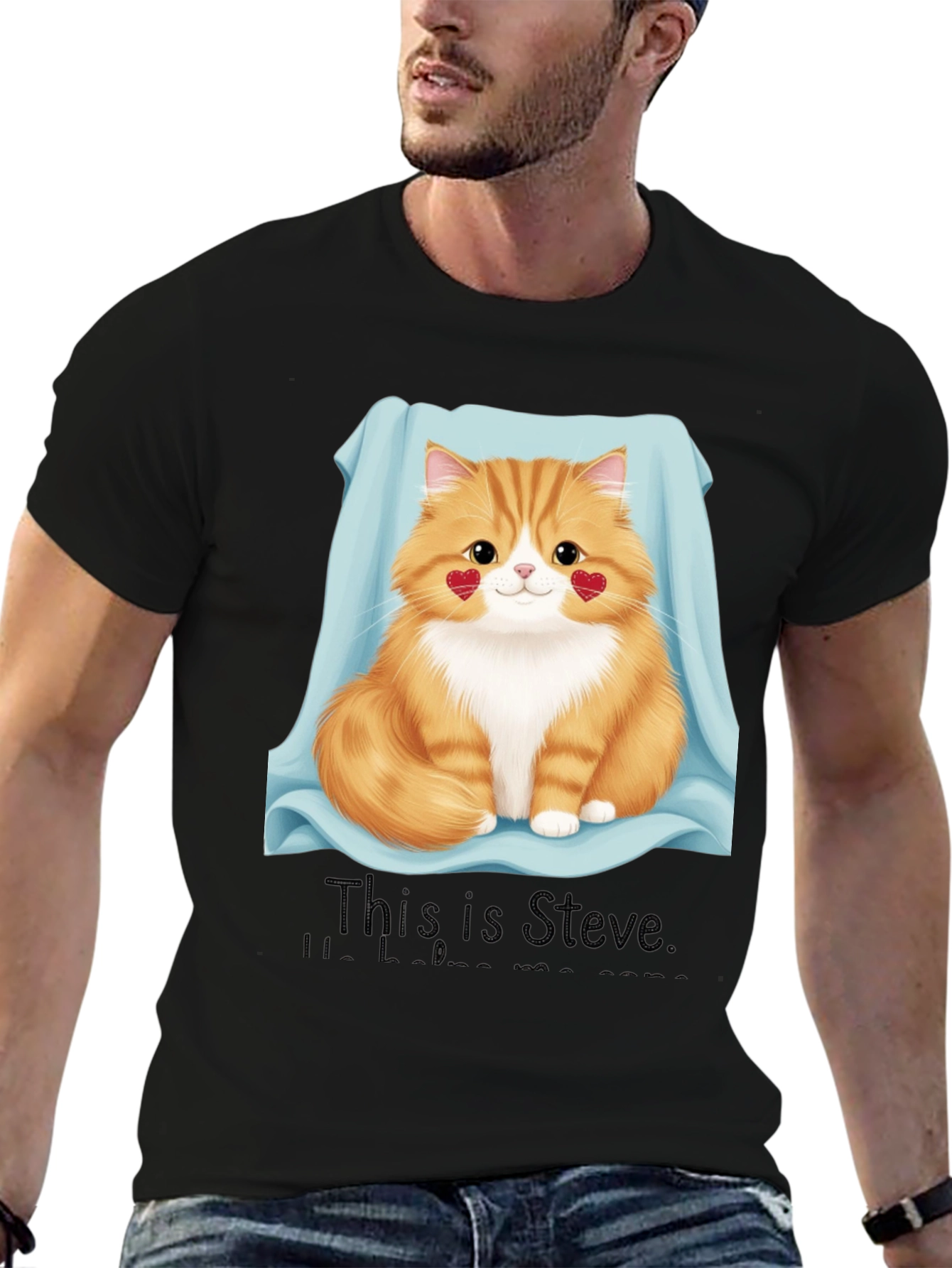 Cute Cat T-Shirt - This is Steve