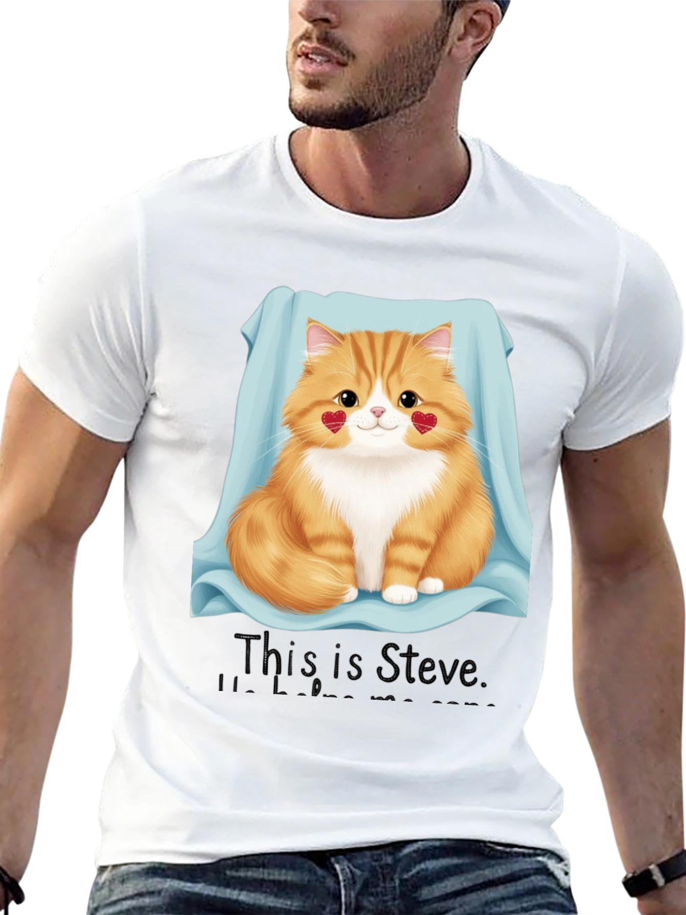 Cute Cat T-Shirt - This is Steve