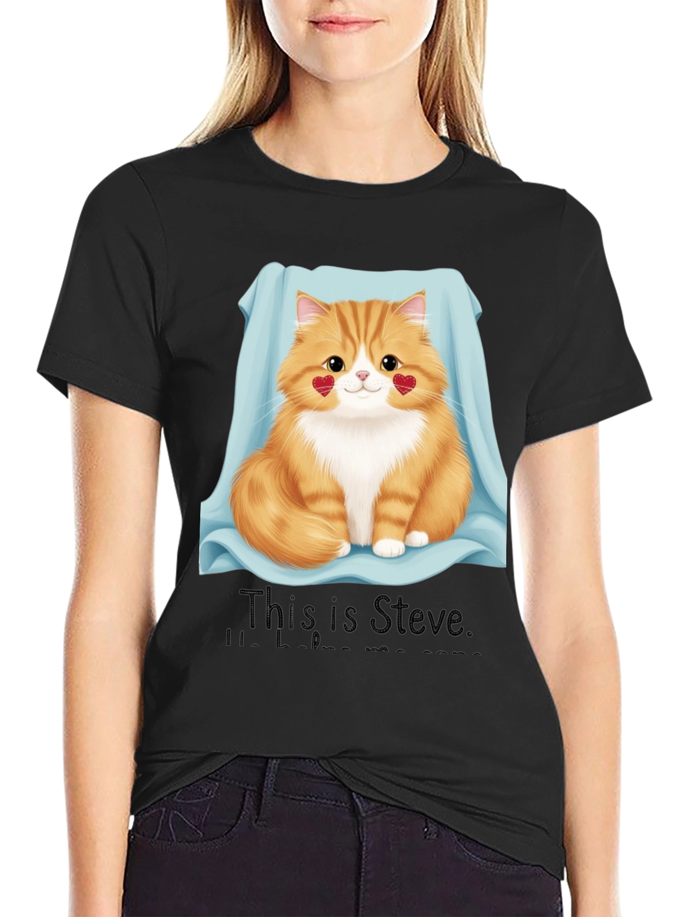 Cute Cat T-Shirt - This is Steve