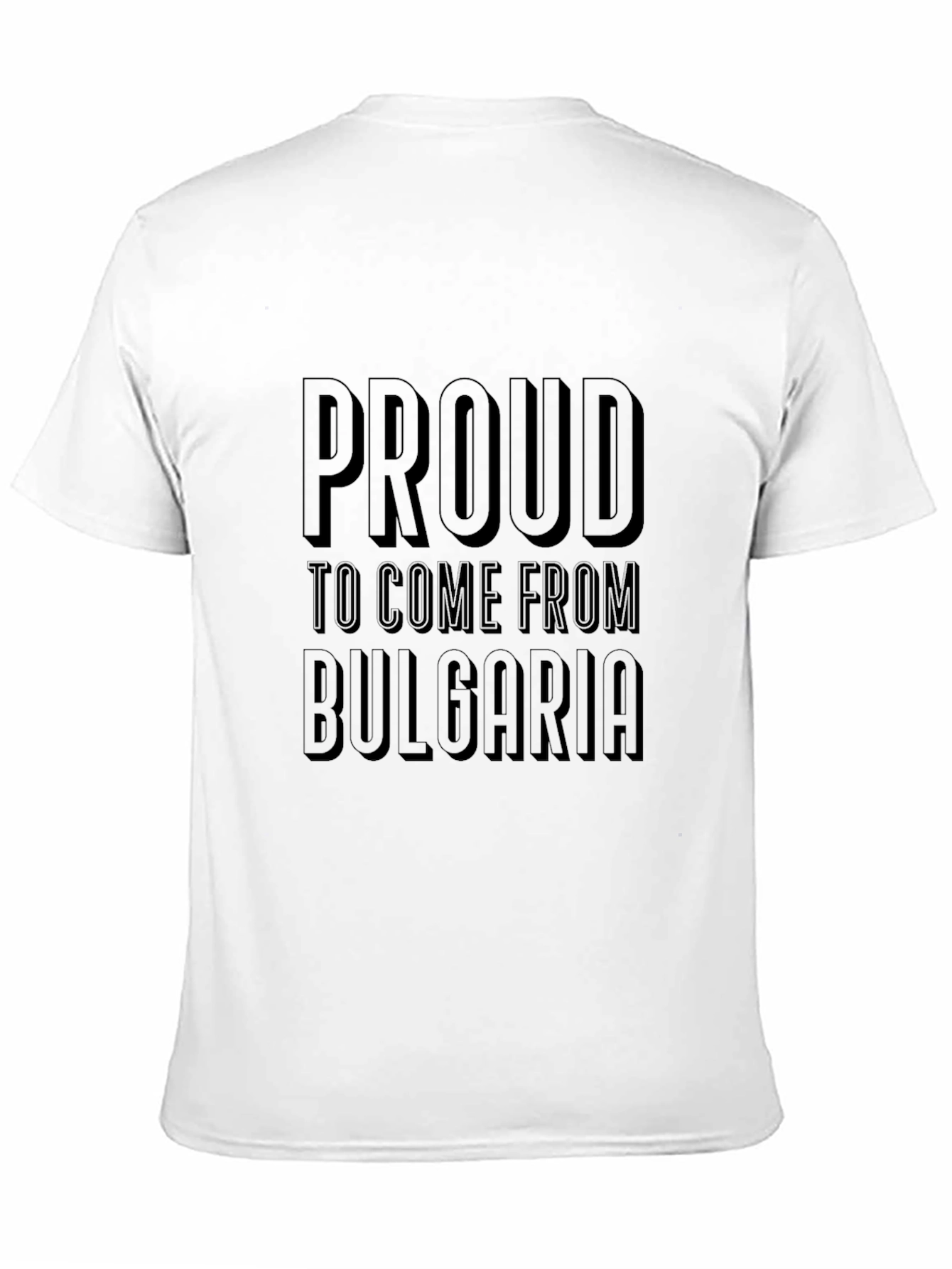 Proud to Come from Bulgaria Black T-Shirt