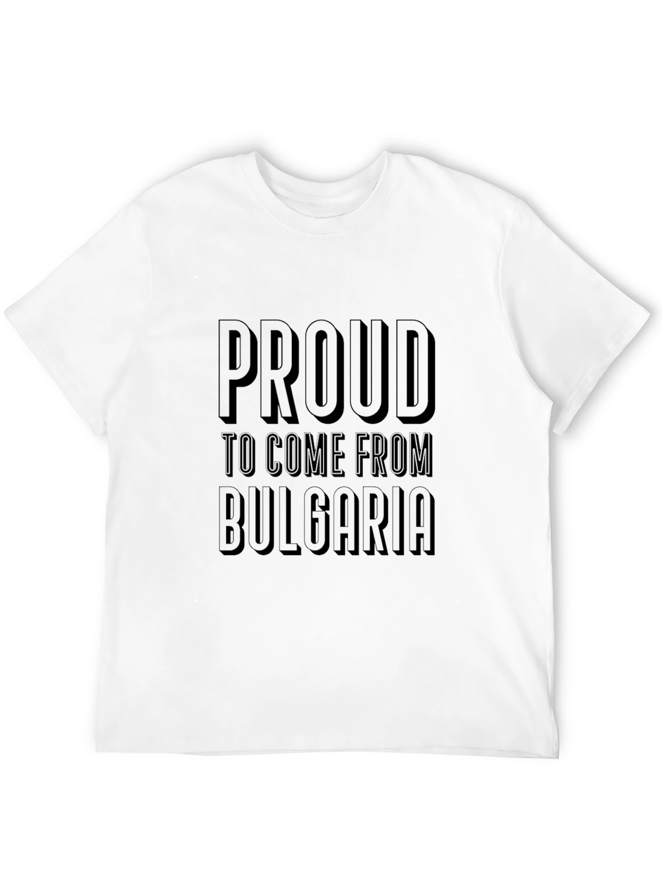 Proud to Come from Bulgaria Black T-Shirt