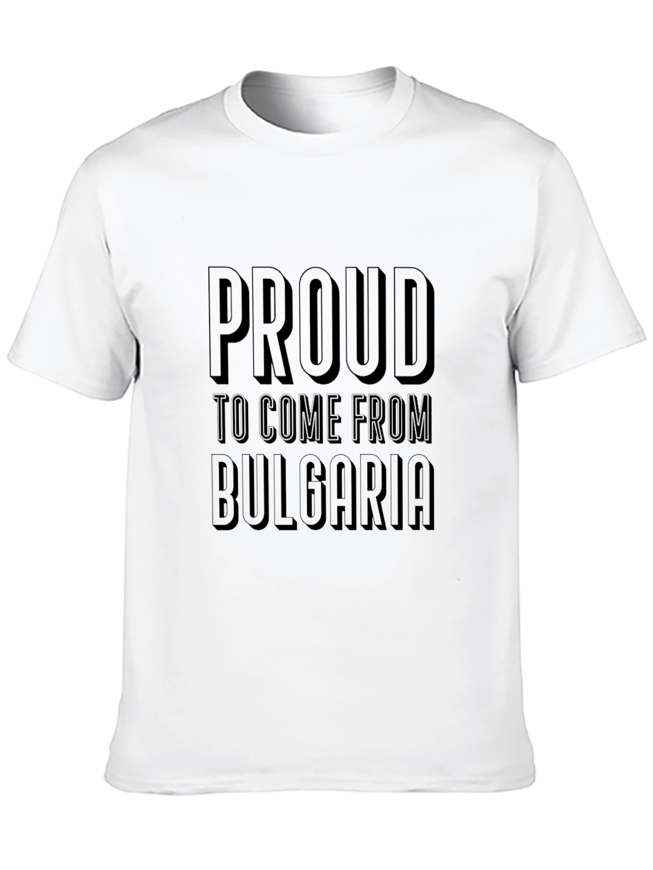 Proud to Come from Bulgaria Black T-Shirt