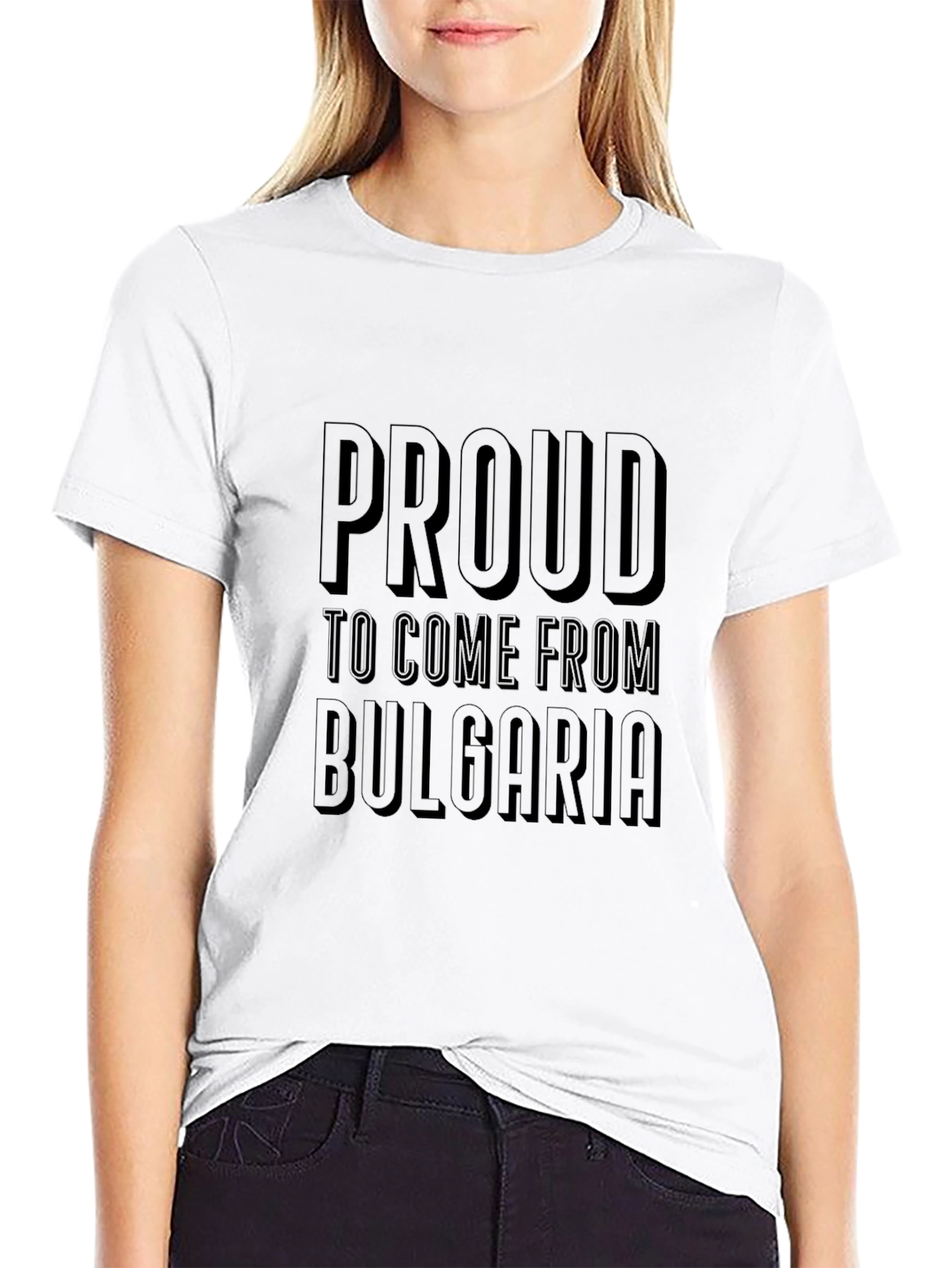 Proud to Come from Bulgaria Black T-Shirt