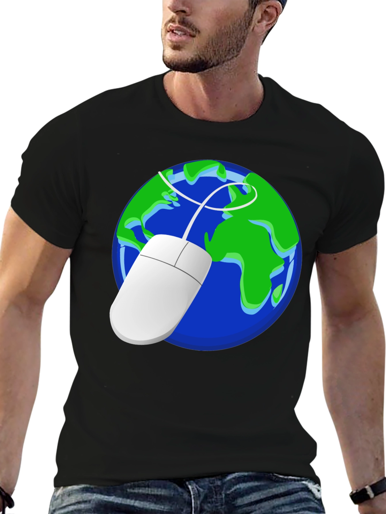 Earth Mouse Graphic Tee - Geek Chic Style