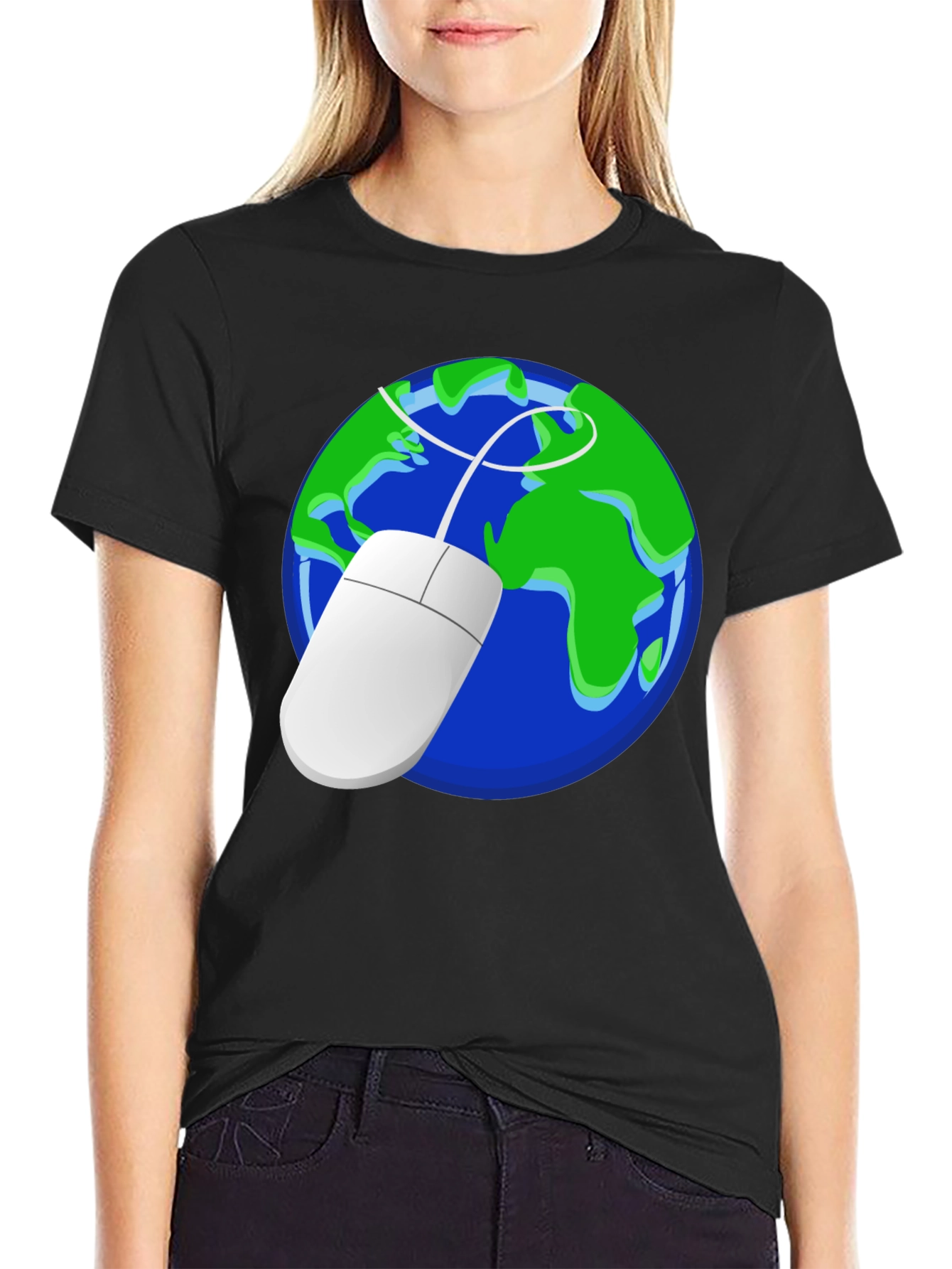 Earth Mouse Graphic Tee - Geek Chic Style