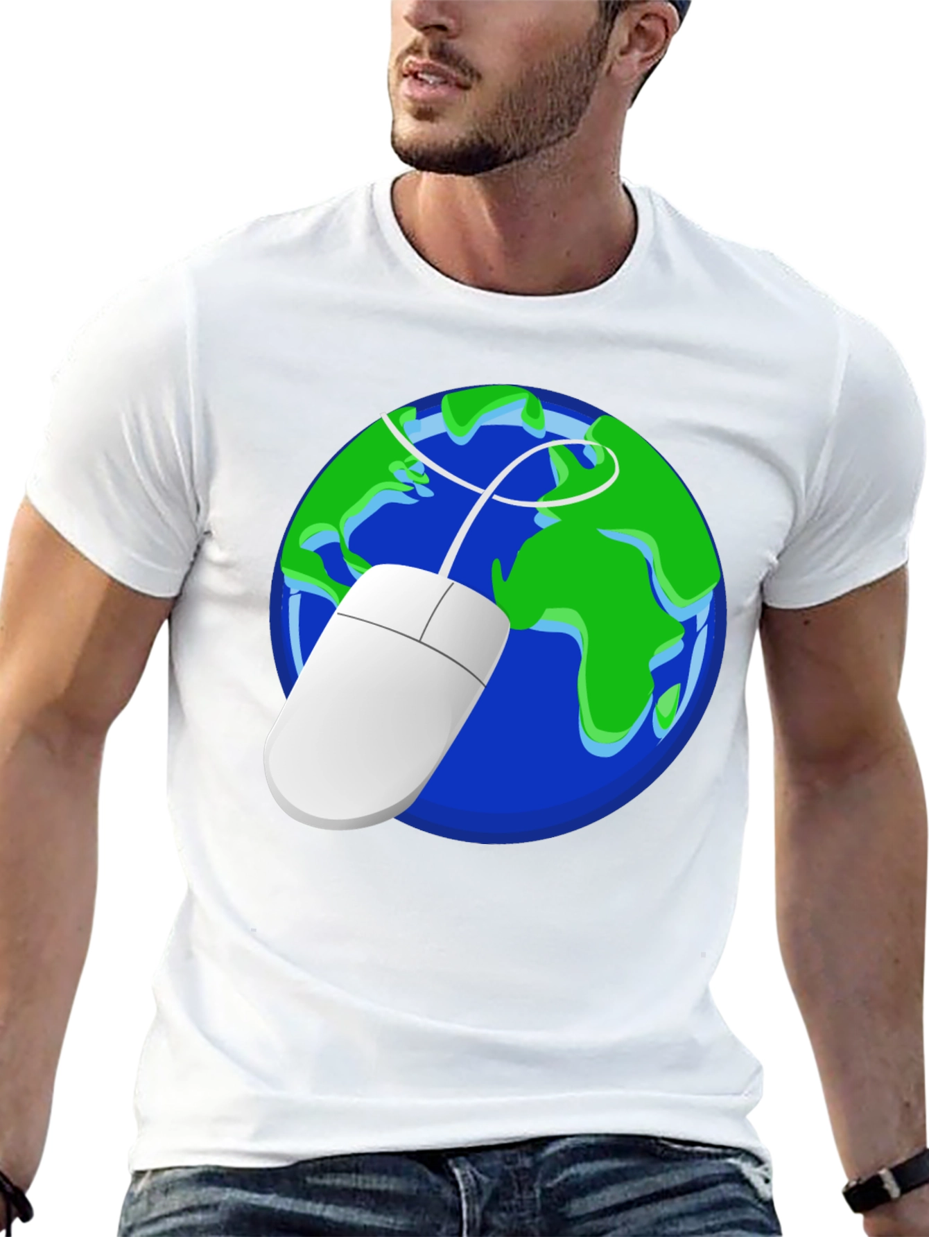 Earth Mouse Graphic Tee - Geek Chic Style