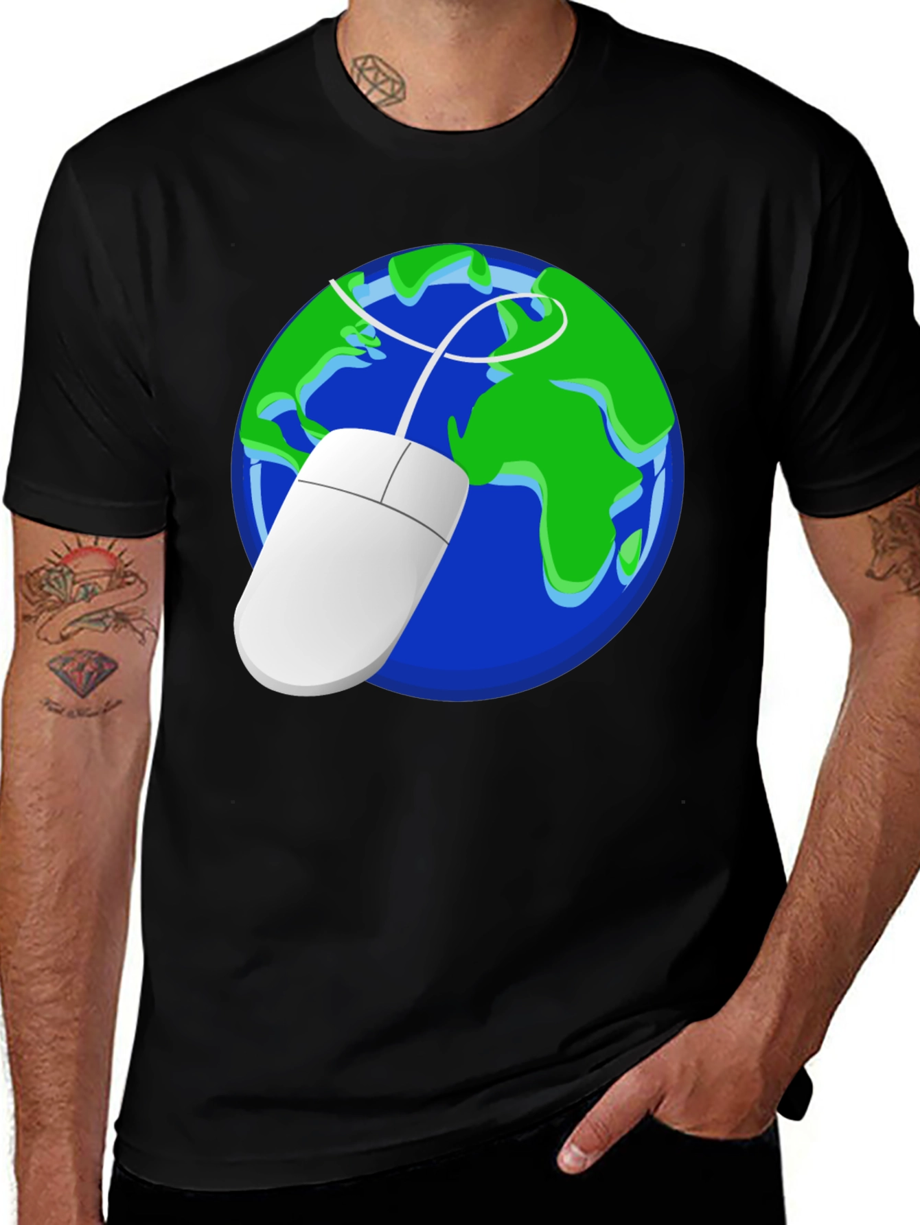 Earth Mouse Graphic Tee - Geek Chic Style