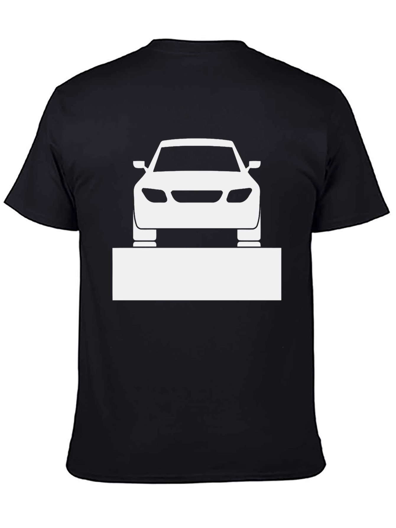 Car Graphic Tee - Black Cotton Blend