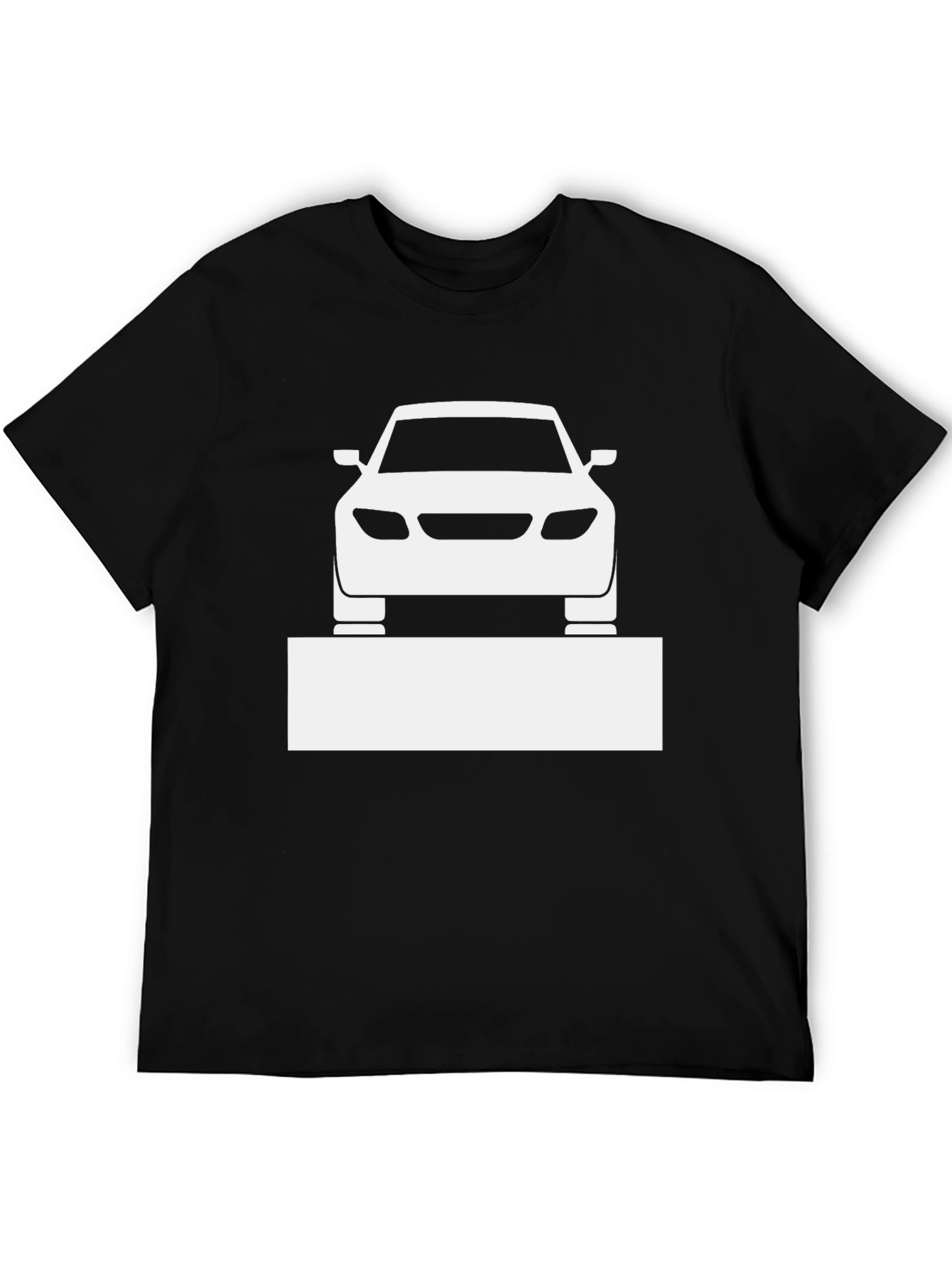 Car Graphic Tee - Black Cotton Blend