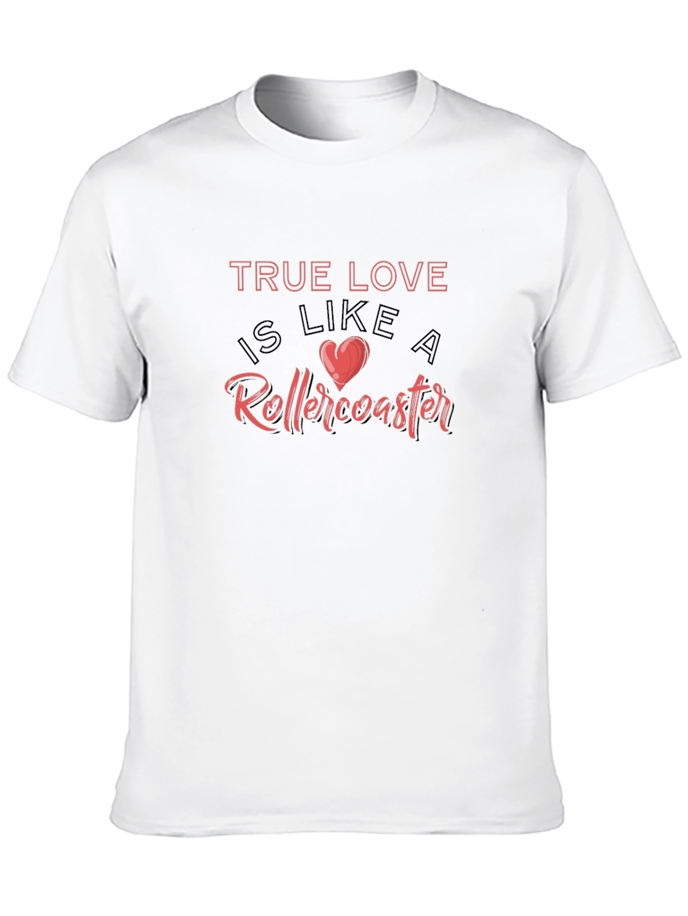 True Love Rollercoaster Graphic Tee - Black
