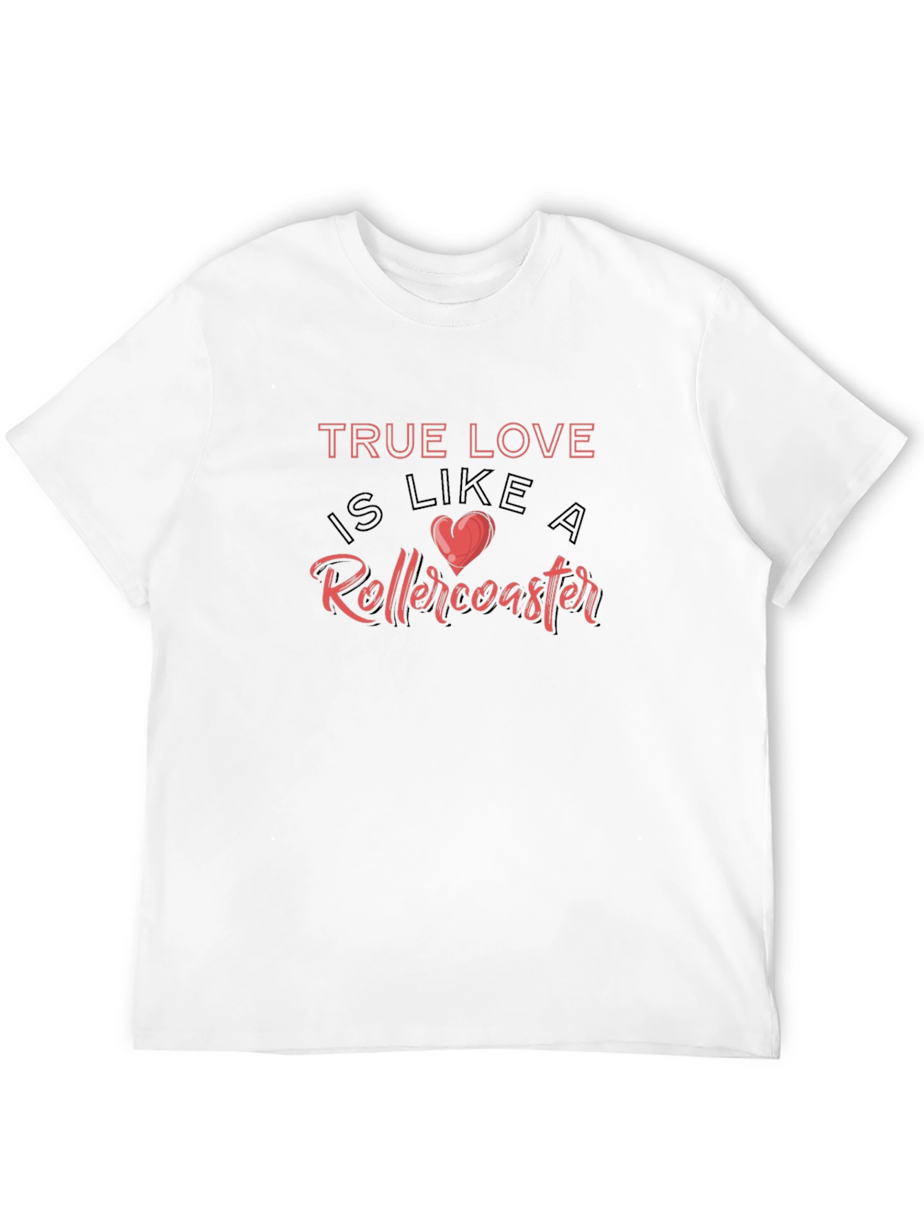 True Love Rollercoaster Graphic Tee - Black