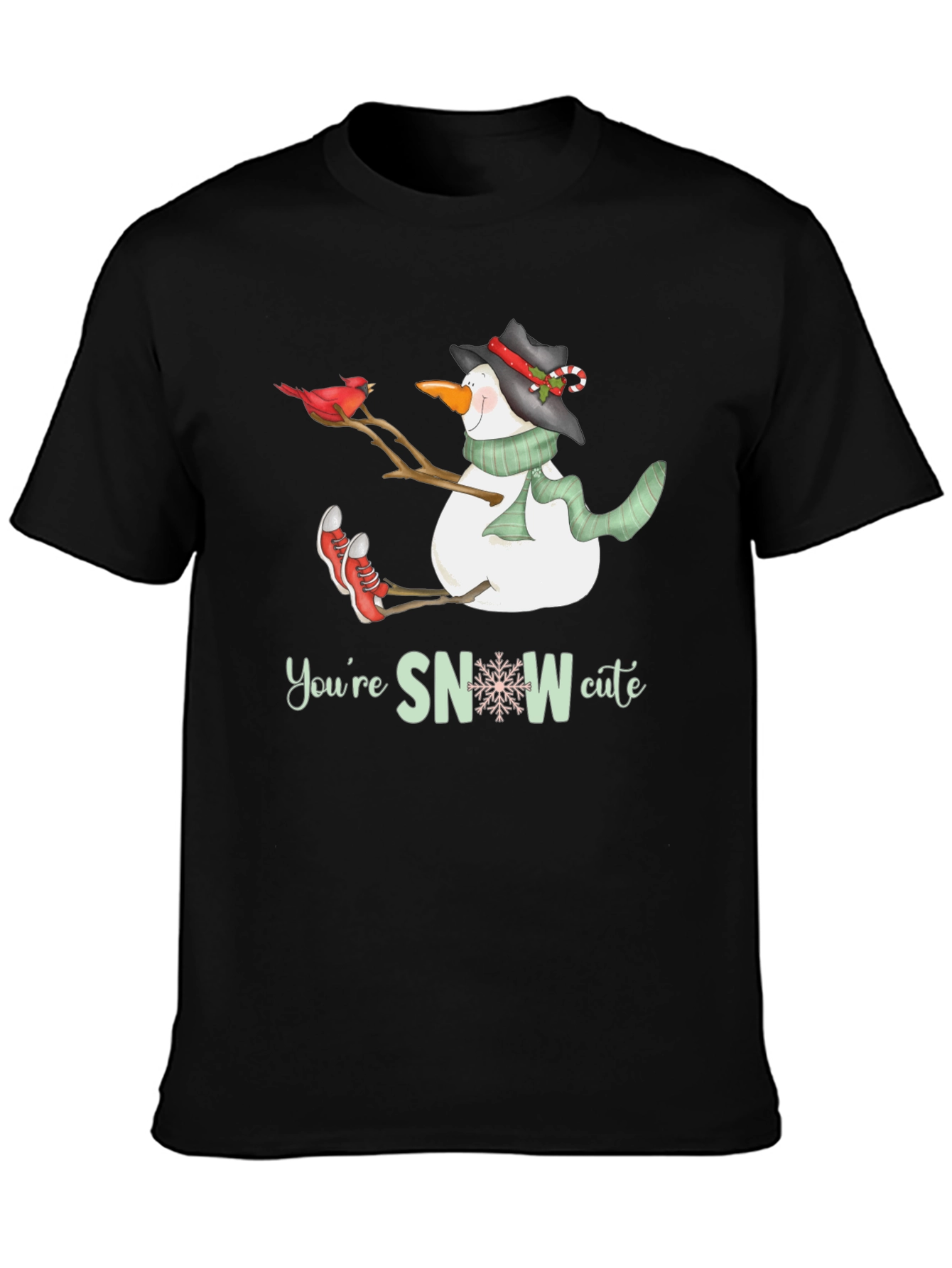 Cute Snowman Graphic Tee