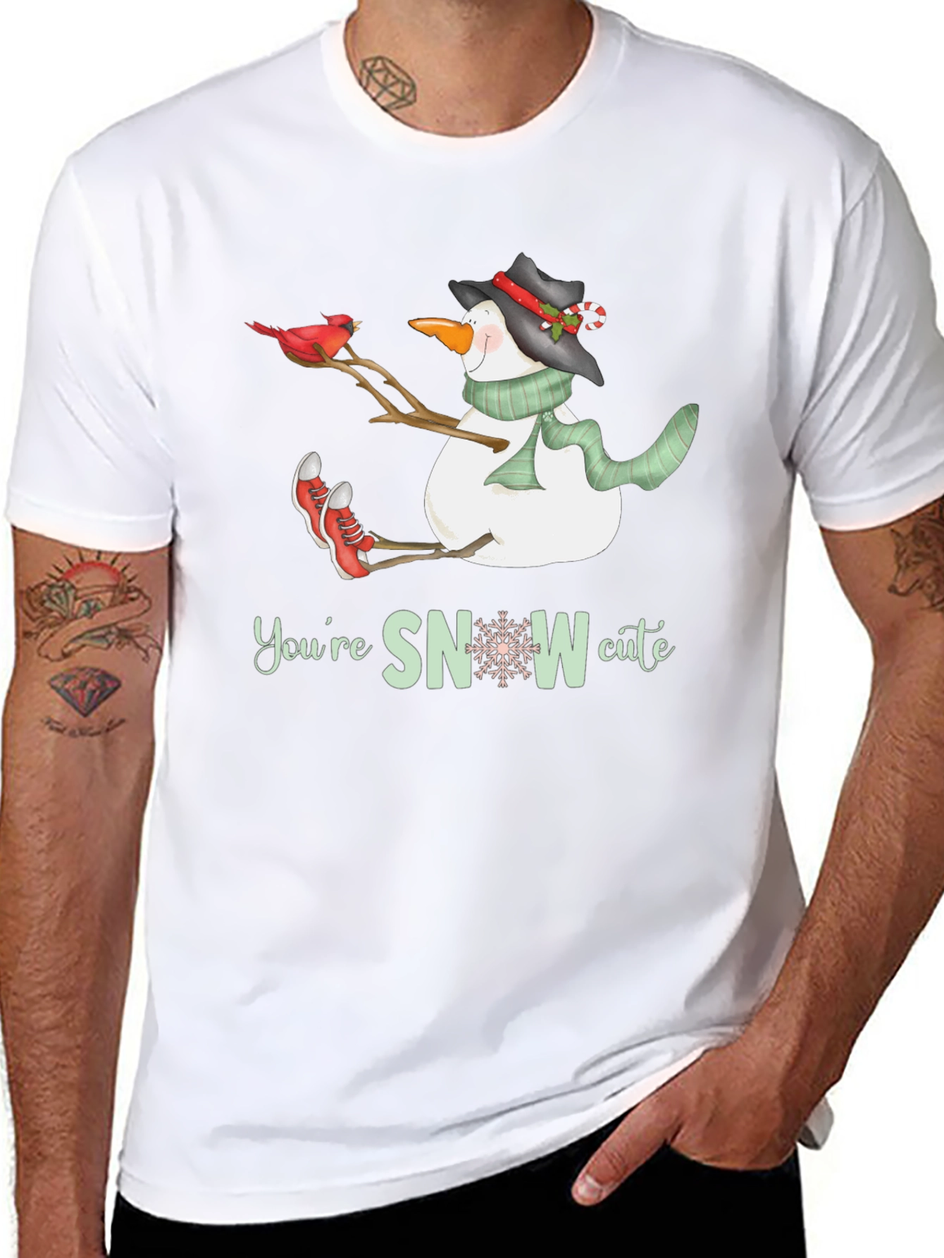 Cute Snowman Graphic Tee