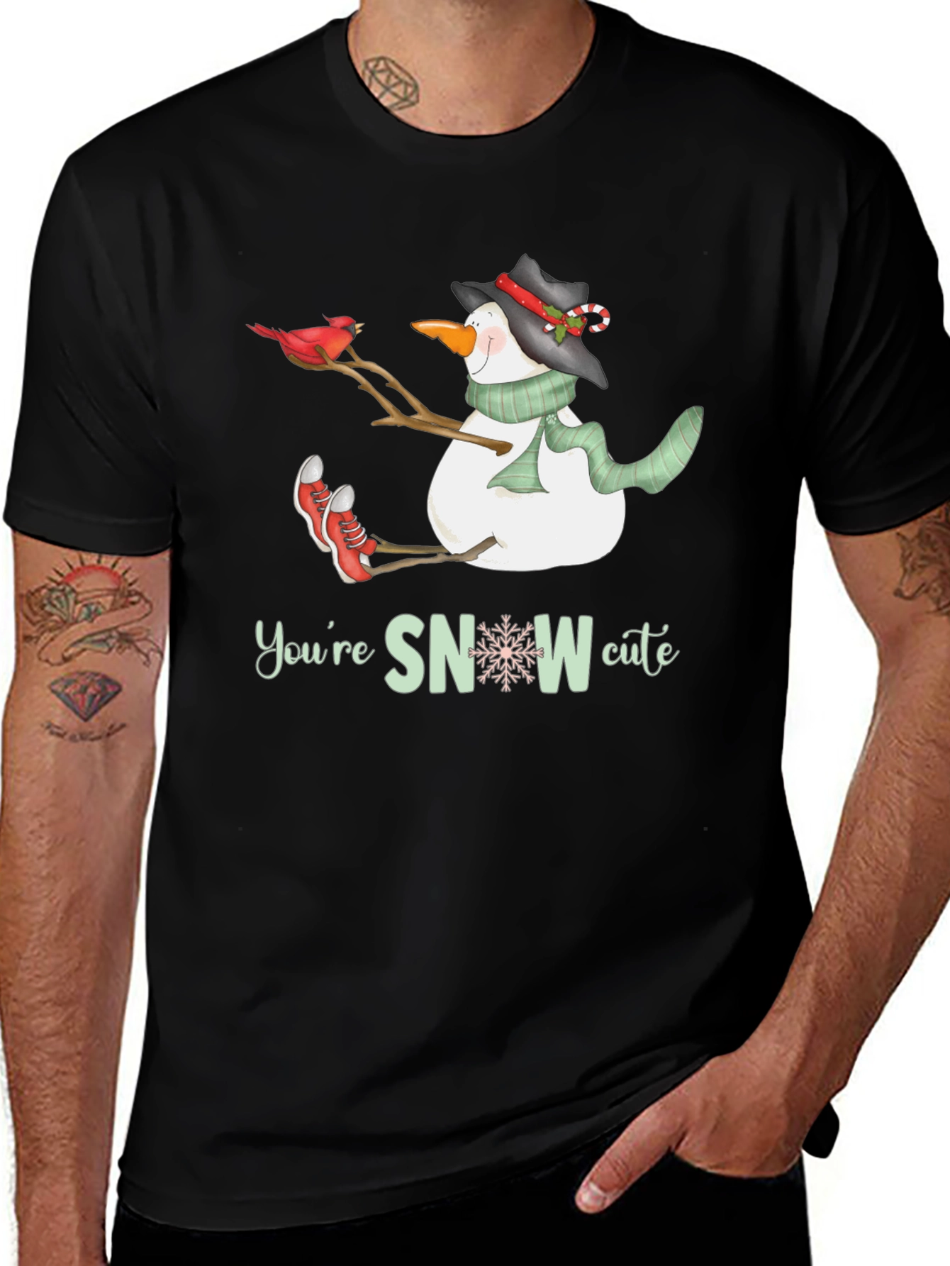 Cute Snowman Graphic Tee