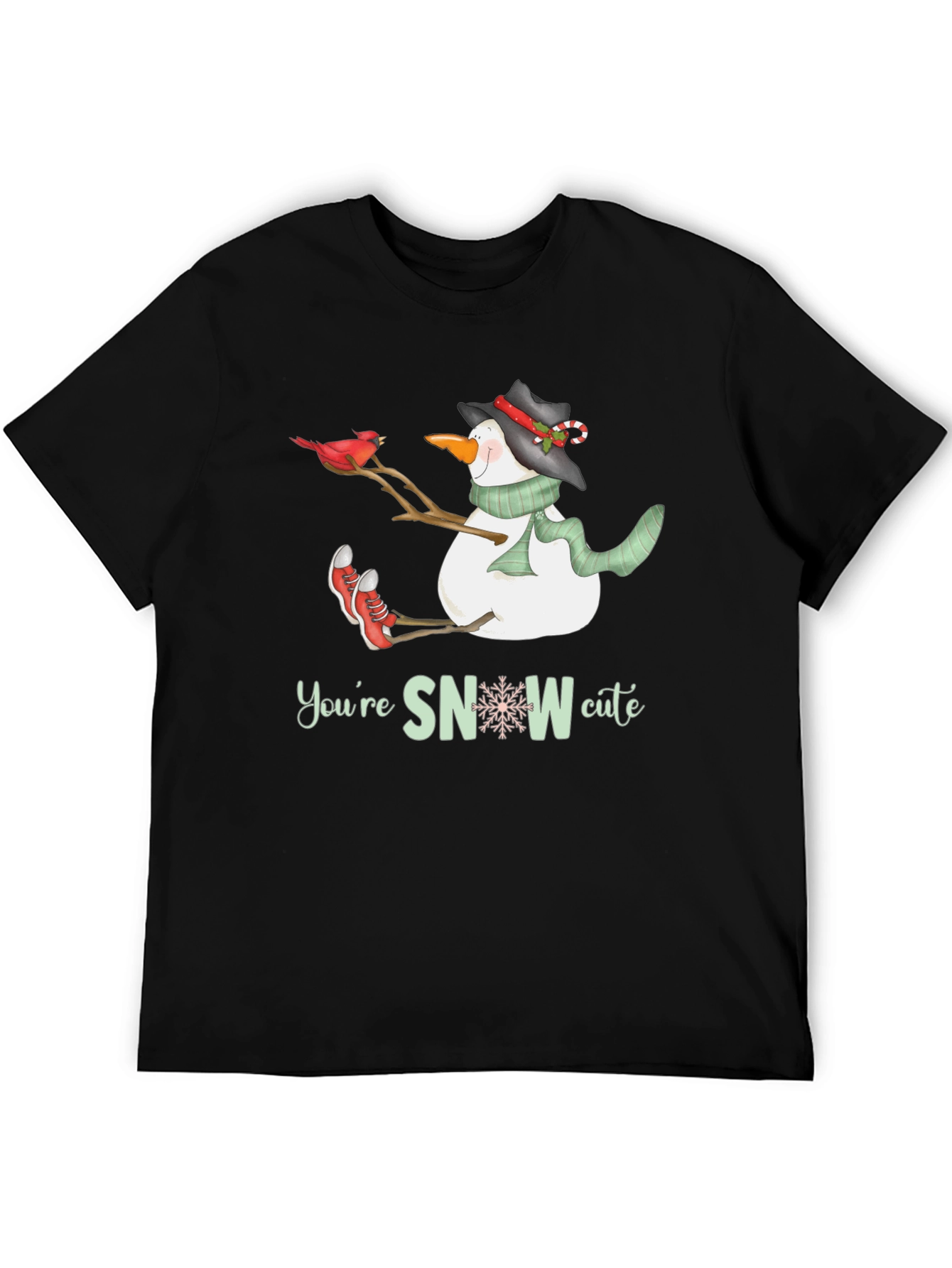 Cute Snowman Graphic Tee