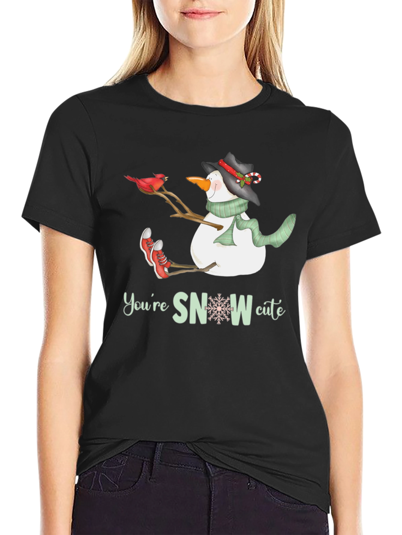 Cute Snowman Graphic Tee