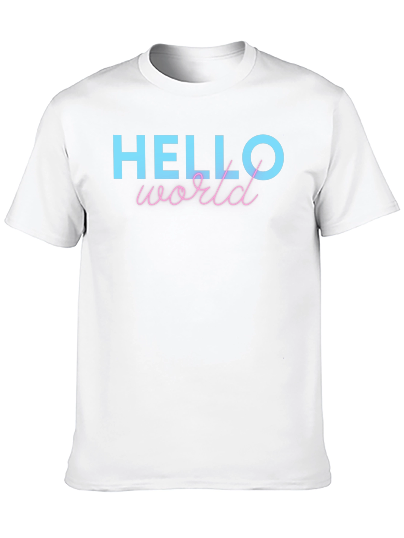 Hello World Graphic Tee - Trendy Casual T-Shirt