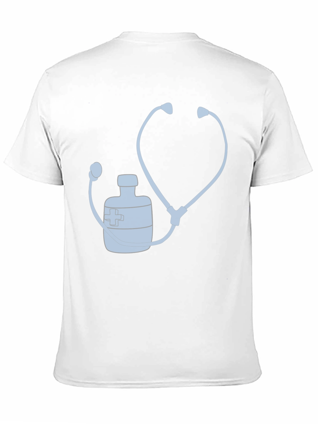 Doctor Stethoscope Medicine Bottle Graphic T-Shirt