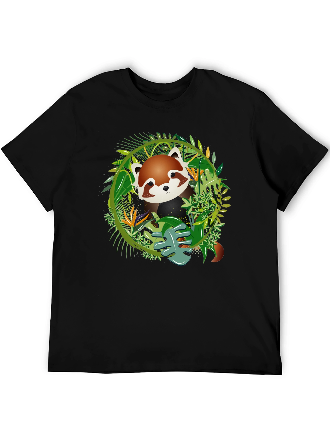 Red Panda Jungle Tee - Mens Graphic T-Shirt