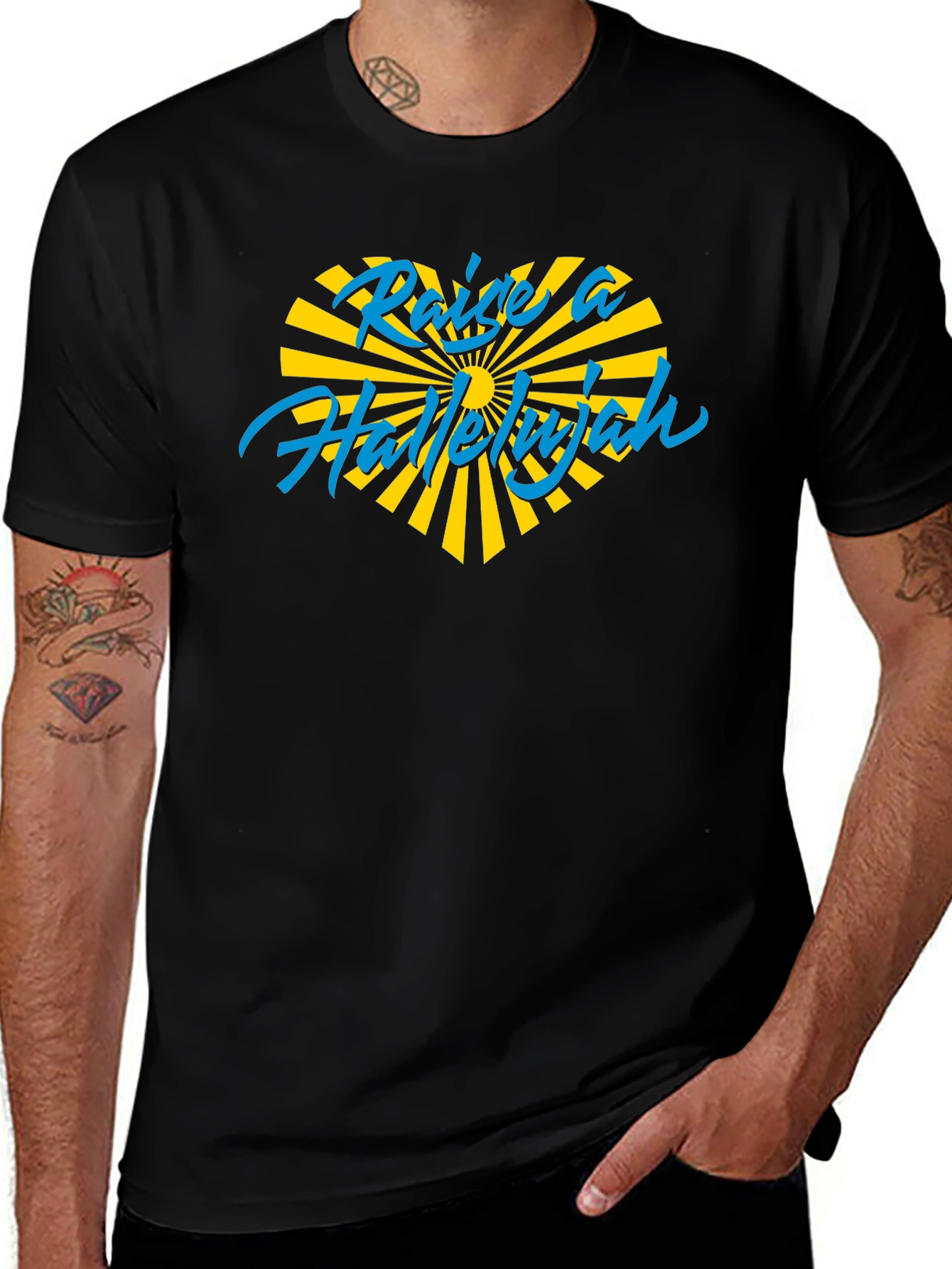 Raise a Hallelujah Graphic T-Shirt - Soft Cotton Blend
