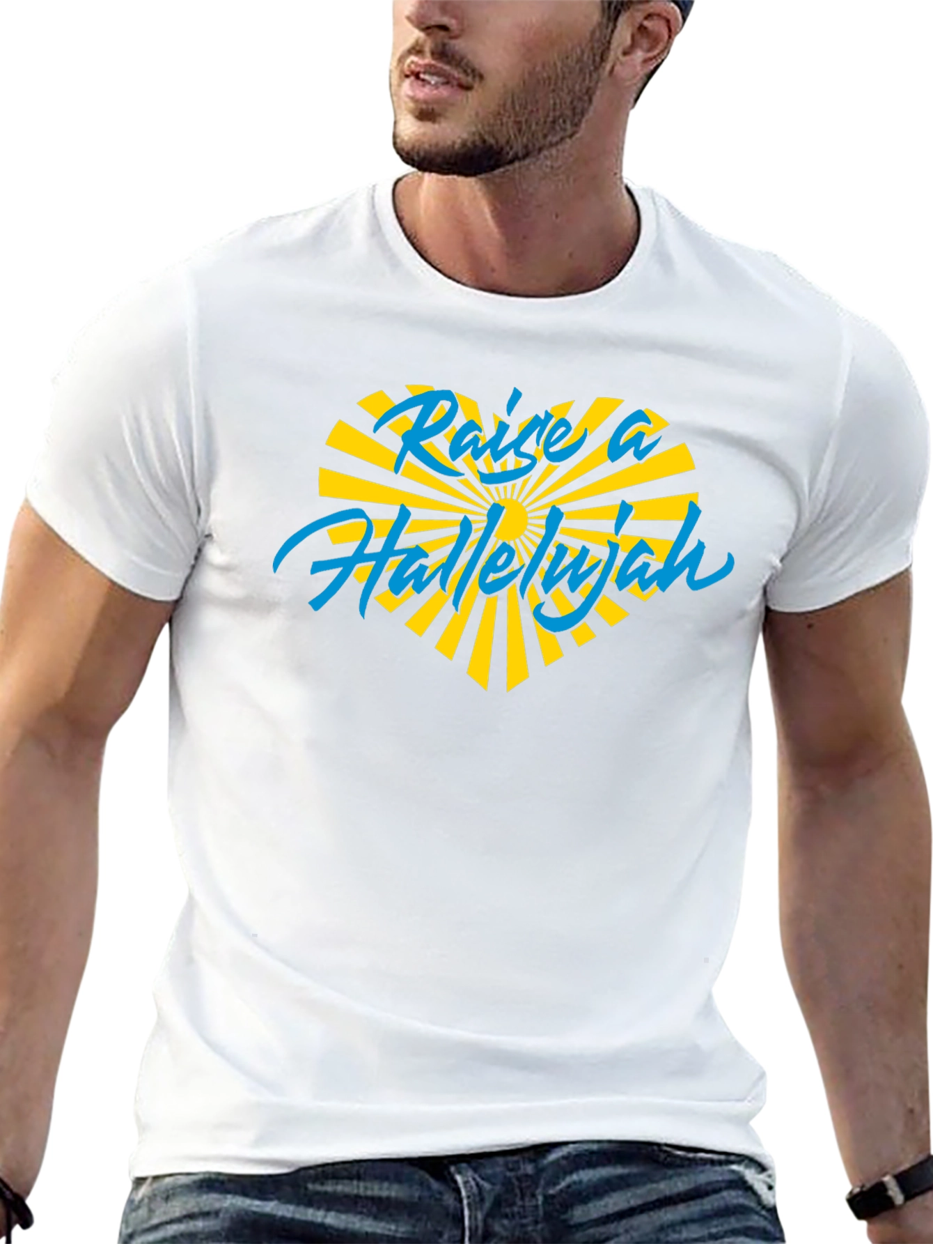 Raise a Hallelujah Graphic T-Shirt - Soft Cotton Blend